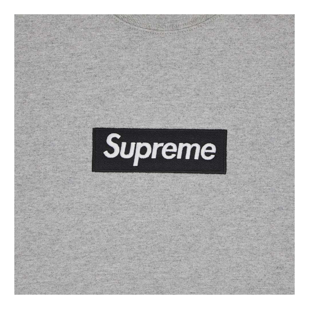 Supreme Box Logo Crewneck 'Heather Grey' Size US S / EU 44-46 / 1 - 3 Thumbnail