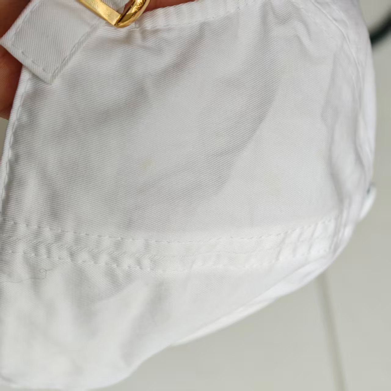 Celine Celine White Triomphe Baseball Cap Size ONE SIZE - 5 Thumbnail