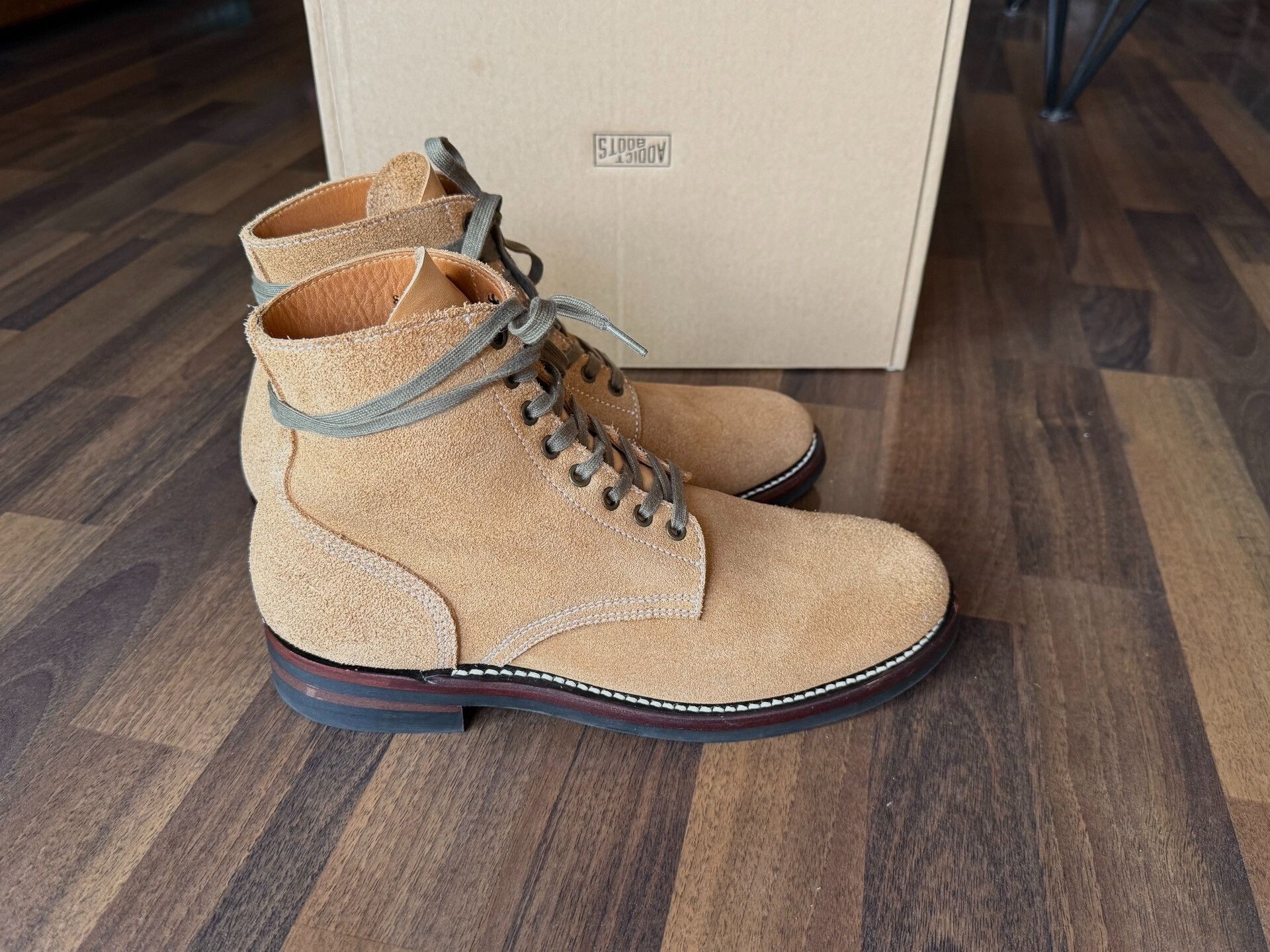 ADDICT ADDICT BOOTS AB-06SS Suede Leather Boots Size US 9 / EU 42 - 2 Thumbnail