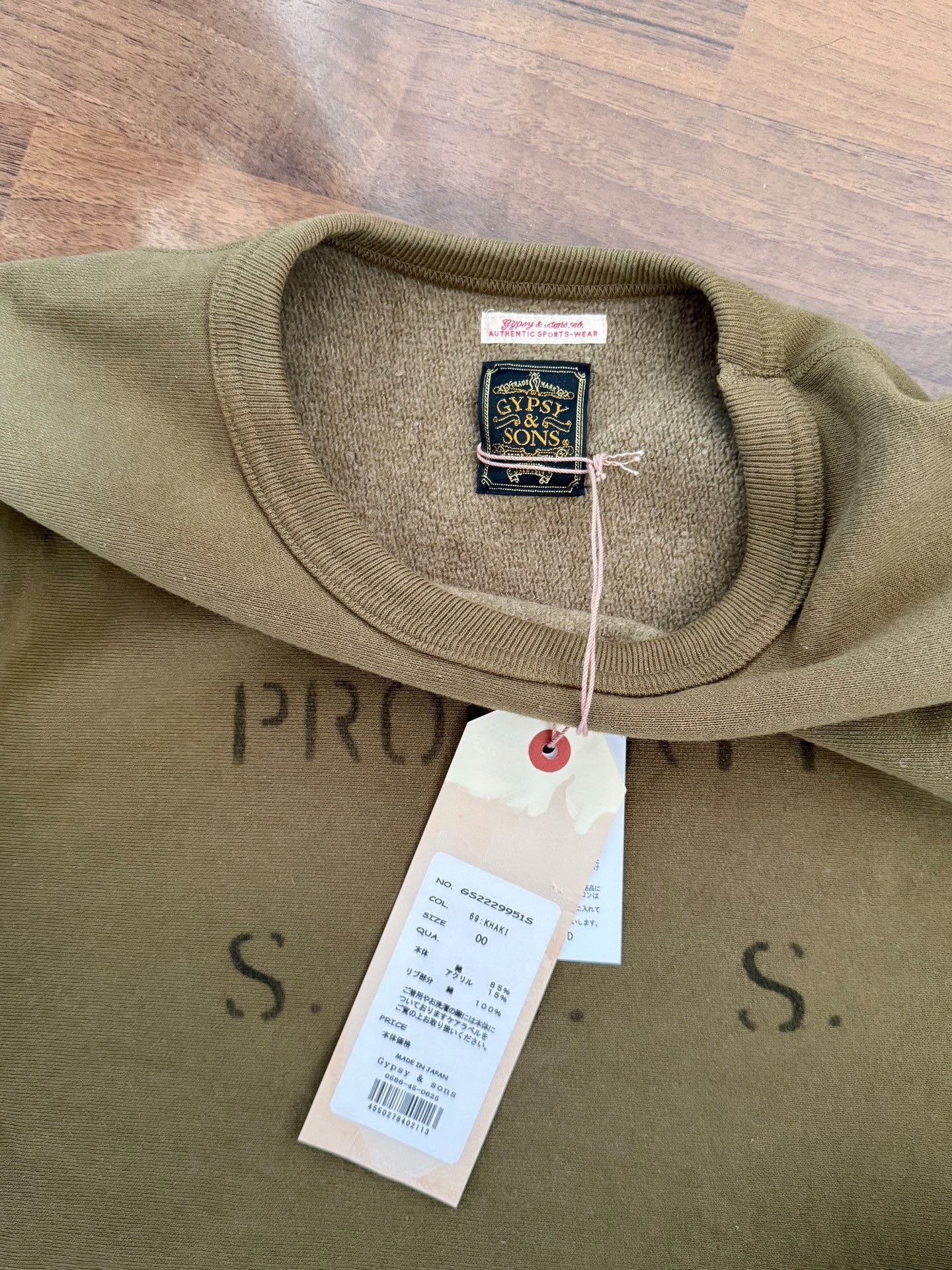 Gypsy GYPSY SONS 80s US Retro Khaki Green Sweatshirt Size US XS / EU 42 / 0 - 2 Thumbnail
