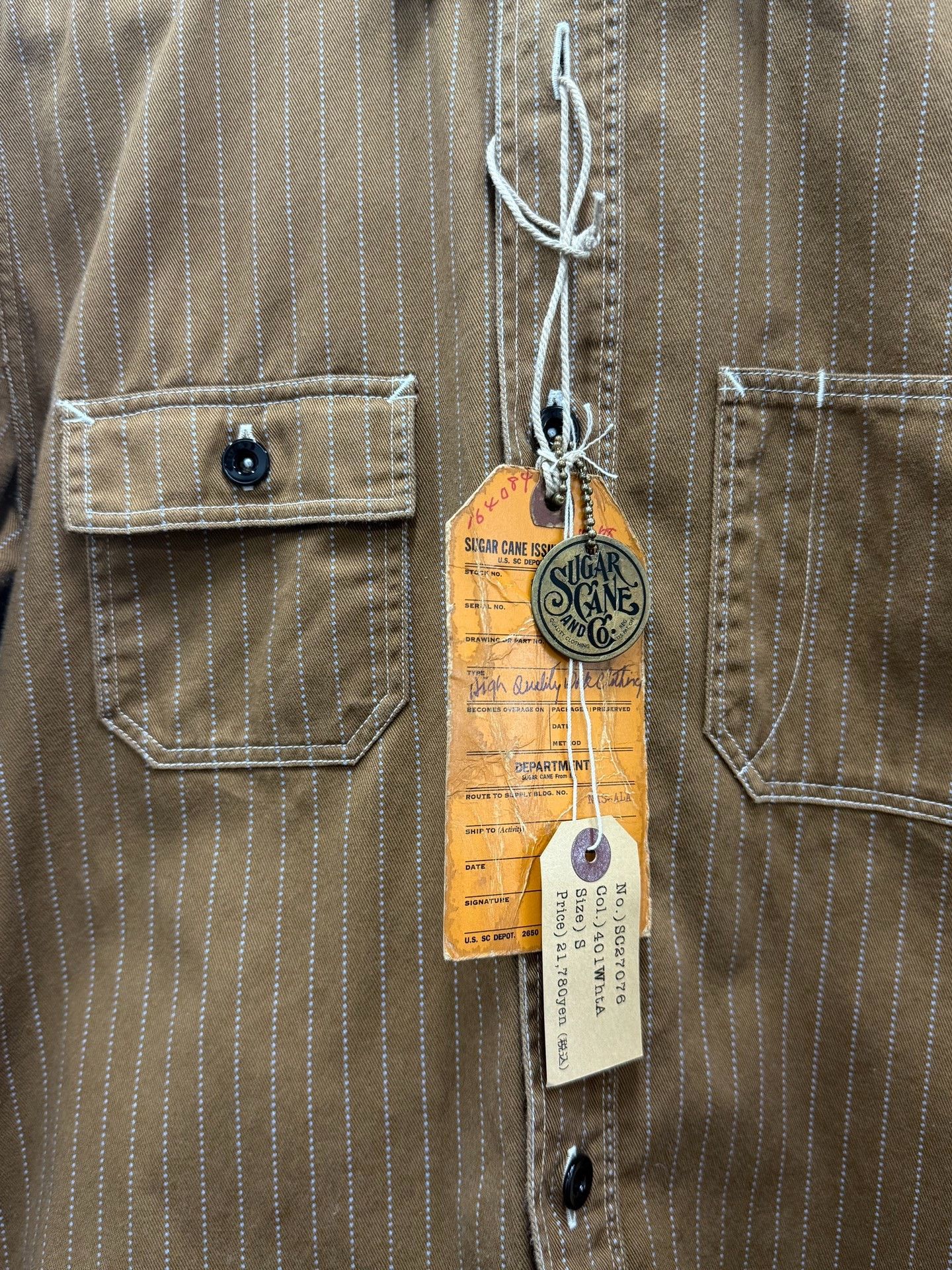 Sugar Cane Sugar Cane 8.5oz WABASH Work Shirt Size US S / EU 44-46 / 1 - 2 Thumbnail