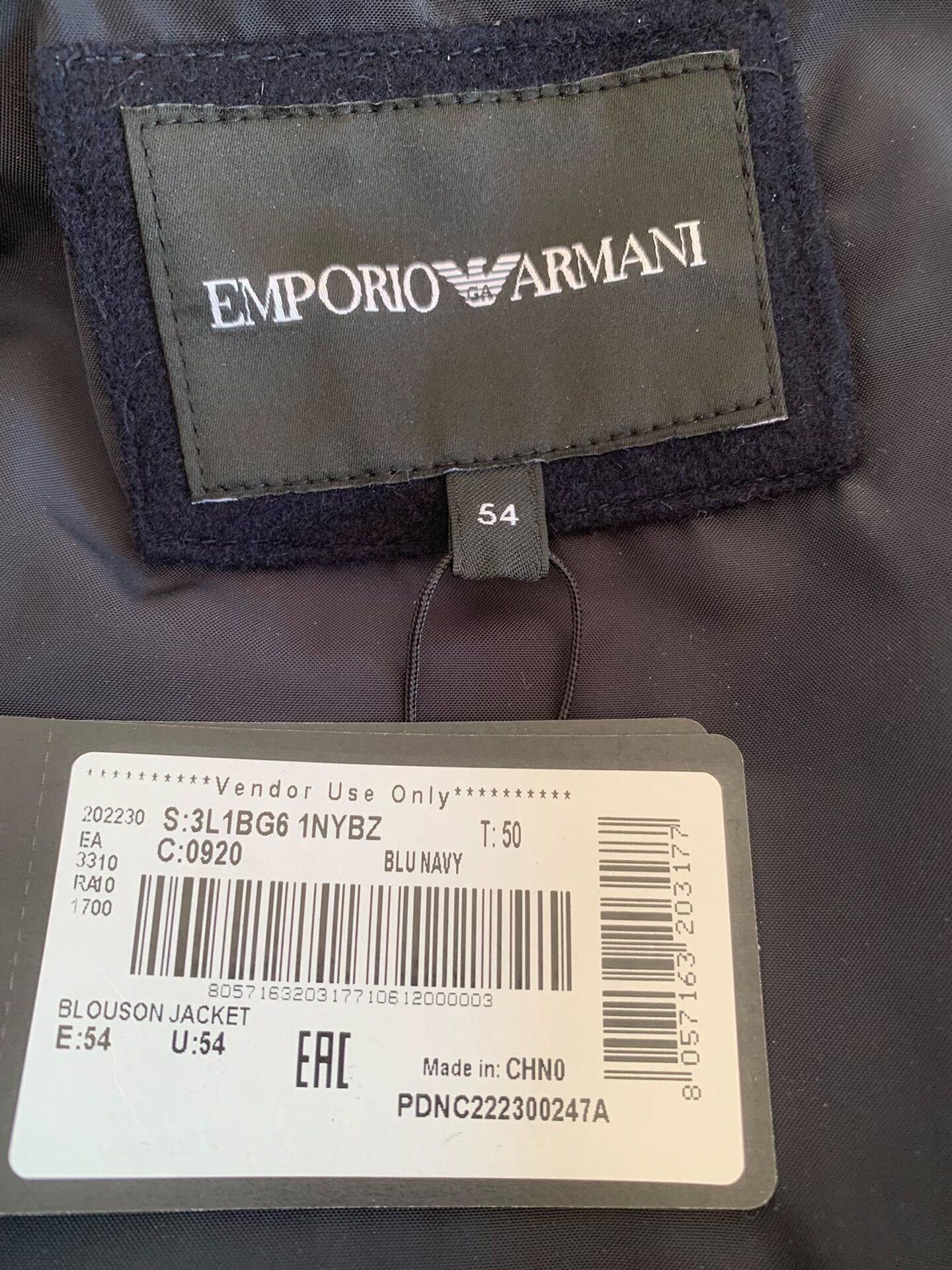Emporio Armani Emporio Armani Cashmere Wool Jacket Size US L / EU 52-54 / 3 - 4 Thumbnail