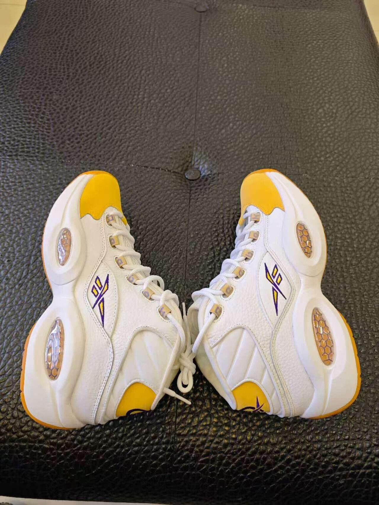 Reebok Reebok Question Mid Lakers Basketball Shoes Size US 10 / EU 43 - 9 Thumbnail