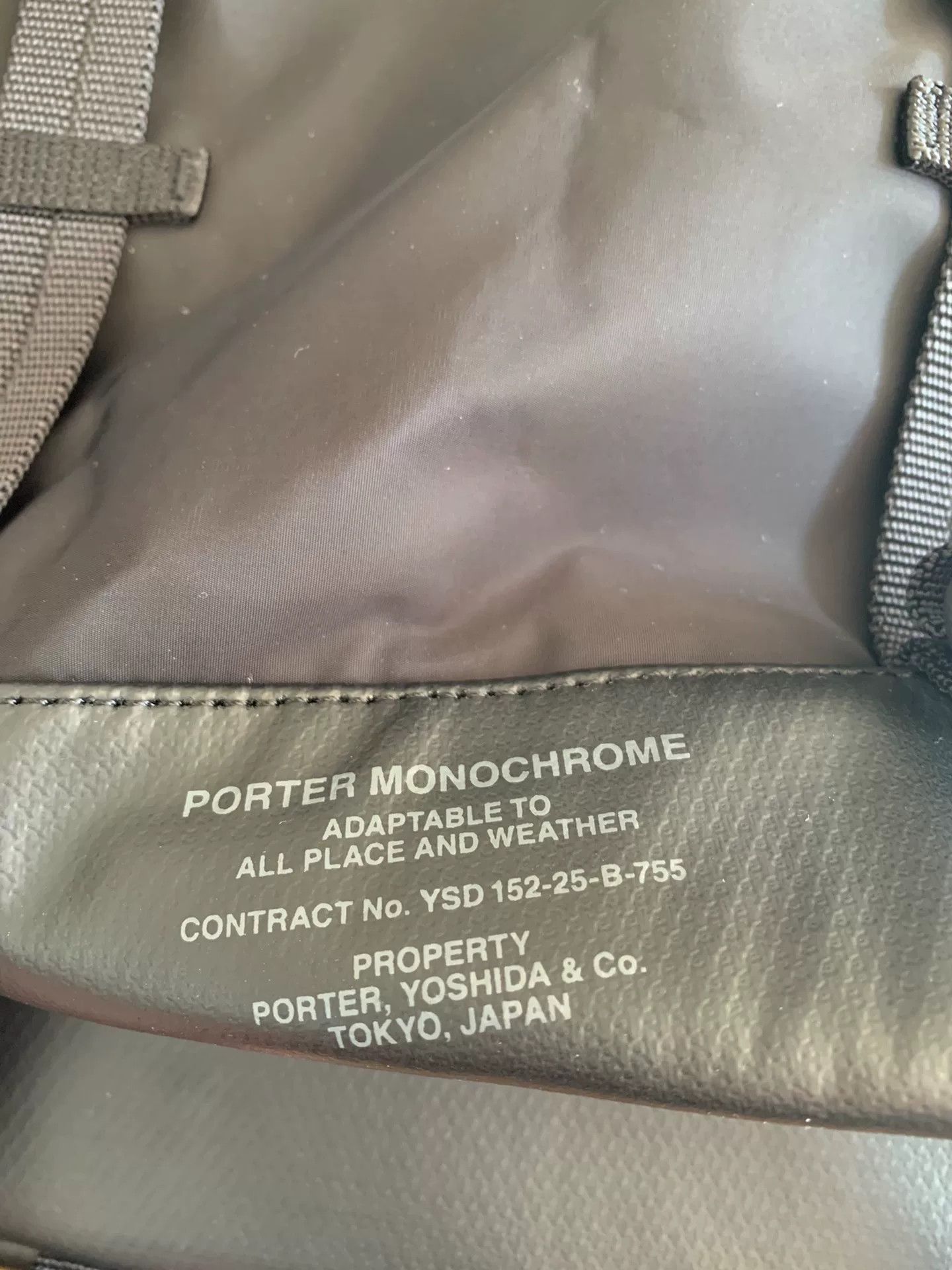 Porter PORTER MONOCHROME Waterproof Backpack Size ONE SIZE - 3 Thumbnail