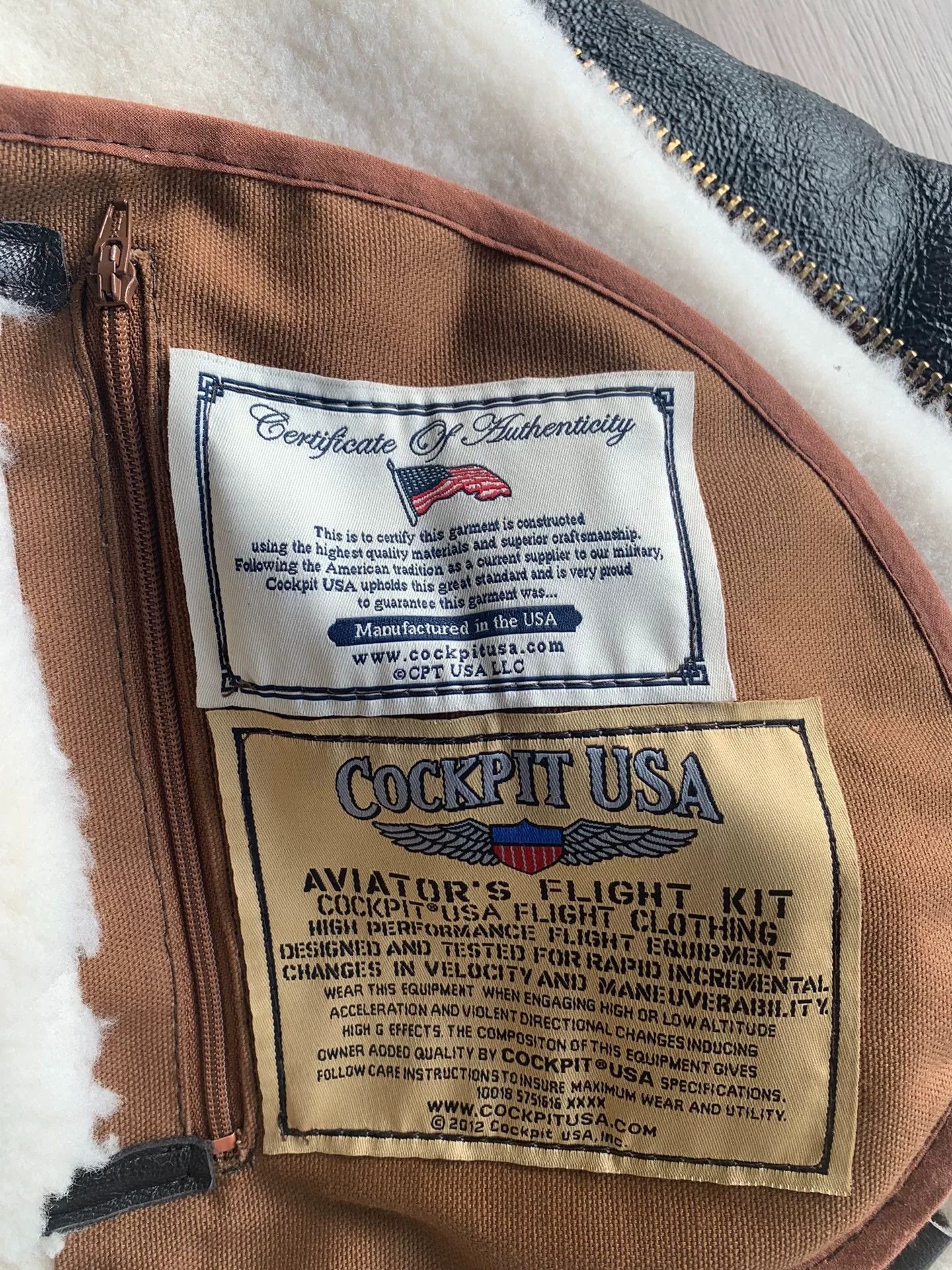 Cockpit USA Cockpit USA 1934 B3 Bomber Leather Jacket Size US XS / EU 42 / 0 - 6 Thumbnail