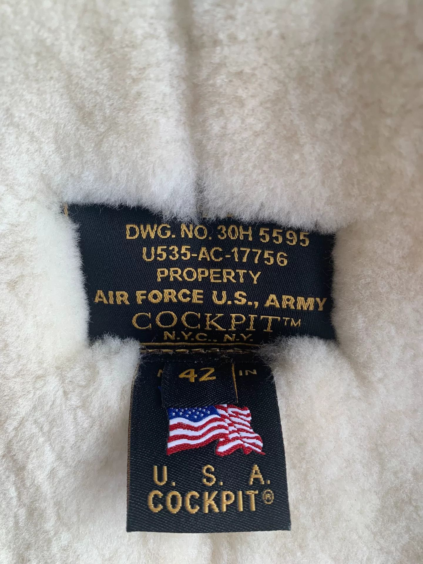 Cockpit USA Cockpit USA 1934 B3 Bomber Leather Jacket Size US XS / EU 42 / 0 - 4 Thumbnail