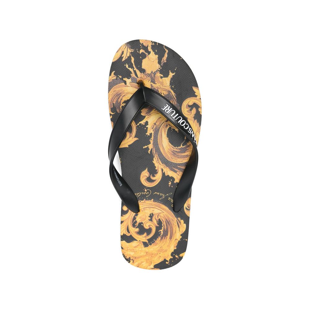 Versace Jeans Couture Versace Jeans Couture BLACK Flip-Flops & Slides Size US 5 / IT 35 - 2 Thumbnail
