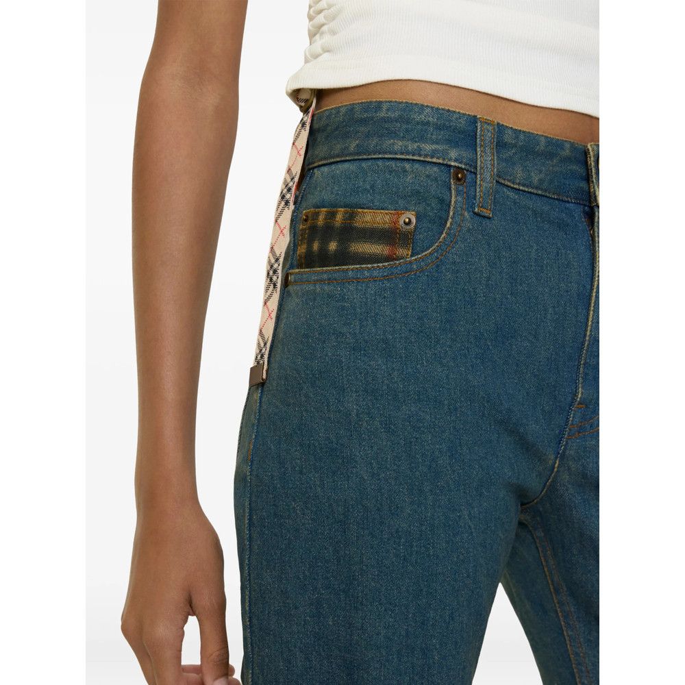 Burberry Burberry BLUE Denim - Straight-Leg Jeans Size 26" / US 2 / IT 38 - 3 Thumbnail