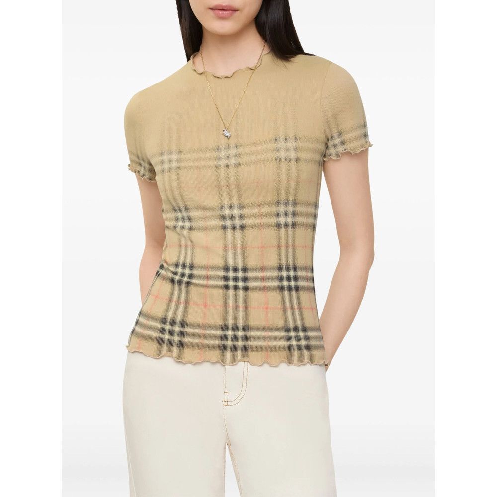 Burberry Burberry NEUTRALS Tops - T-shirts & Jerseys Size S / US 4 / IT 40 - 3 Thumbnail