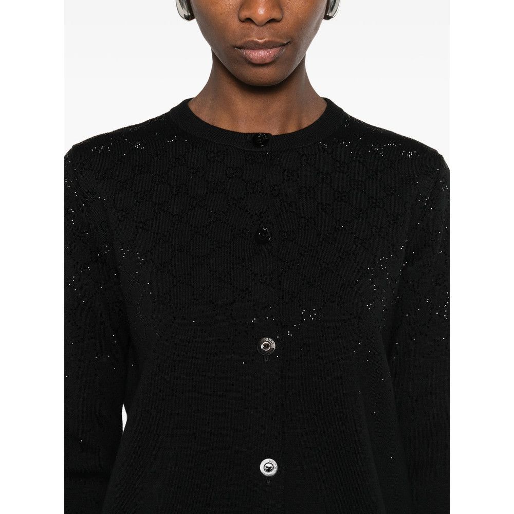 Gucci Gucci BLACK Knitwear - Cardigans Size S / US 4 / IT 40 - 5 Thumbnail