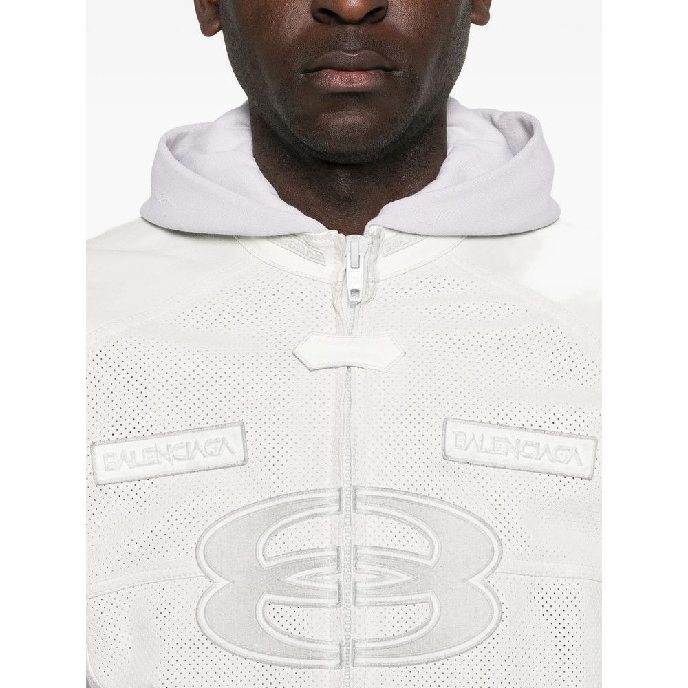 Balenciaga Balenciaga WHITE Jackets - Leather Jackets Size US M / EU 48-50 / 2 - 2 Thumbnail