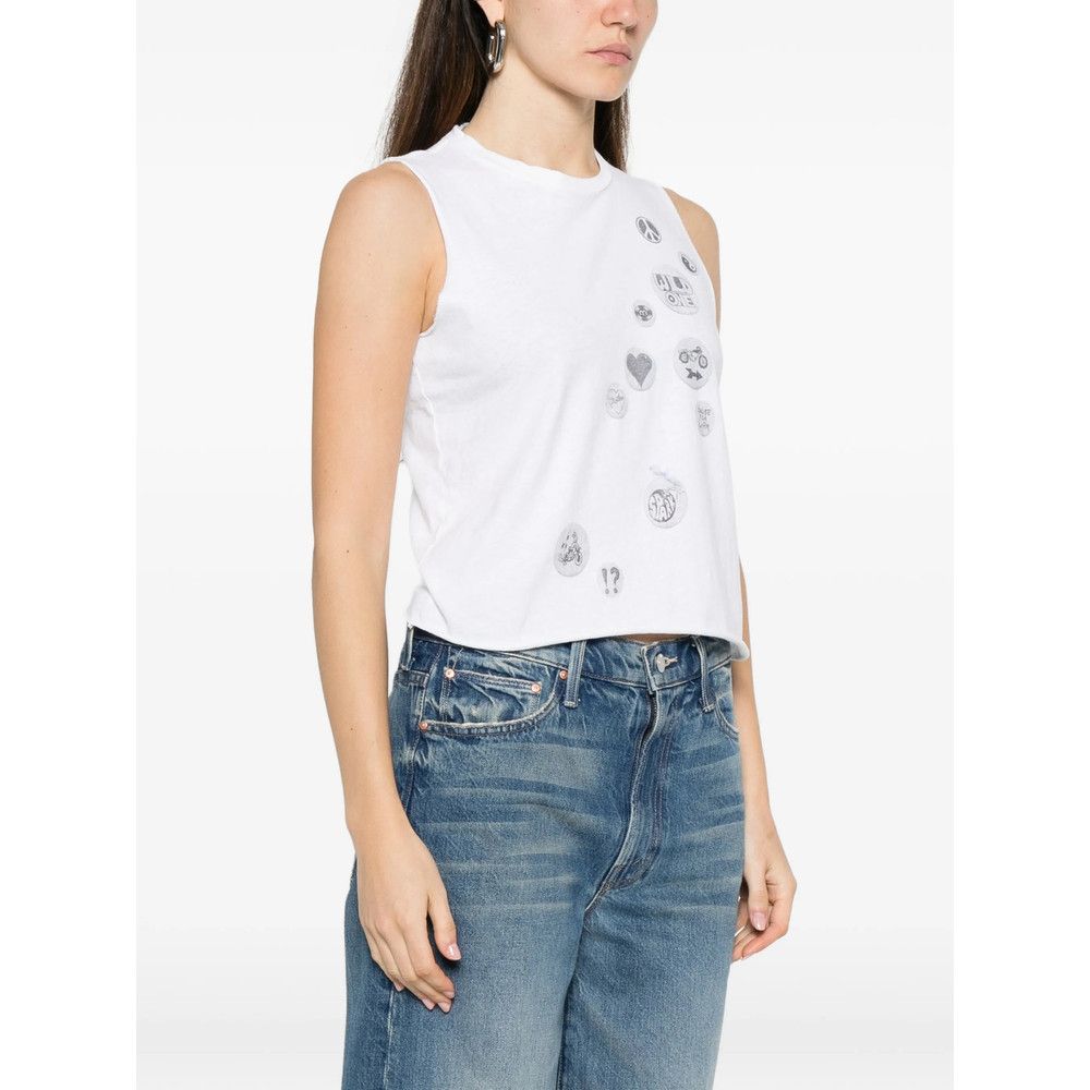 MOTHER Mother WHITE Tops - Vests & Tank Tops Size XS / US 0-2 / IT 36-38 - 2 Thumbnail
