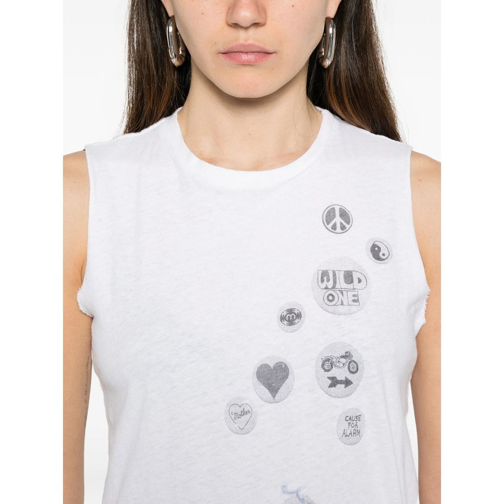 MOTHER Mother WHITE Tops - Vests & Tank Tops Size XS / US 0-2 / IT 36-38 - 3 Thumbnail