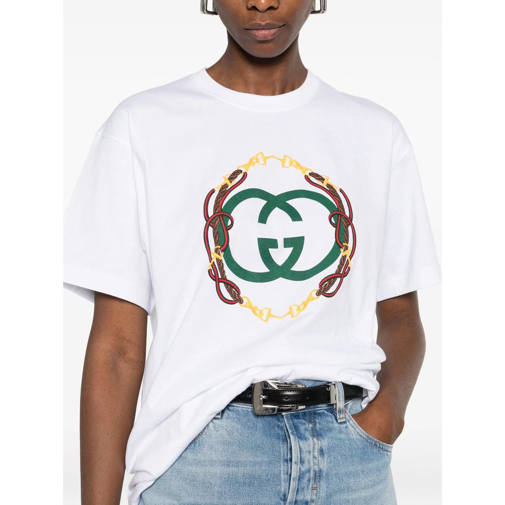 Gucci Gucci WHITE Tops - T-shirts & Jerseys Size XXS / US 00 / IT 34 - 4 Thumbnail