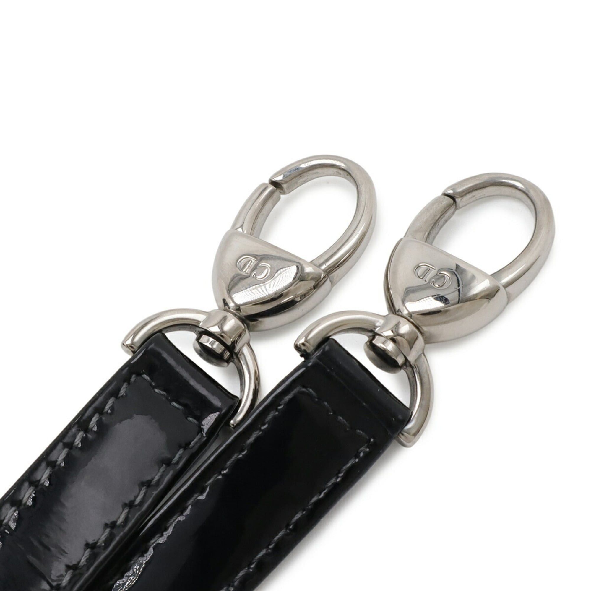 Dior Christian Dior Lady Cannage Tote Bag Shoulder in Patent Leather Black Size ONE SIZE - 8 Thumbnail