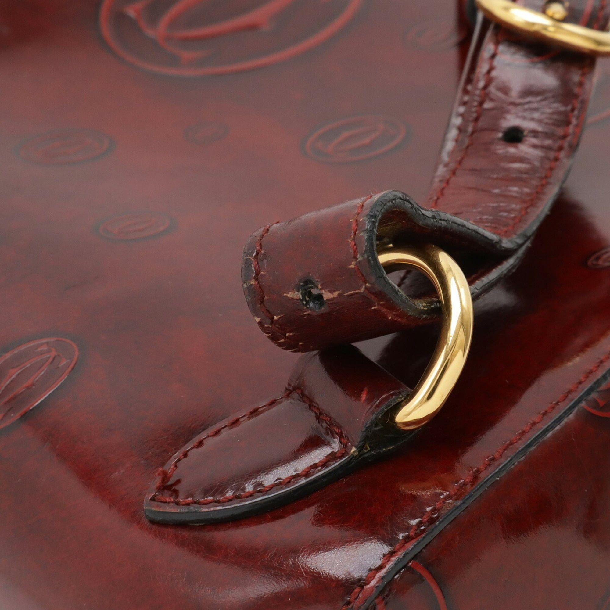 Cartier Cartier Happy Birthday Backpack in Bordeaux Leather Size ONE SIZE - 7 Thumbnail