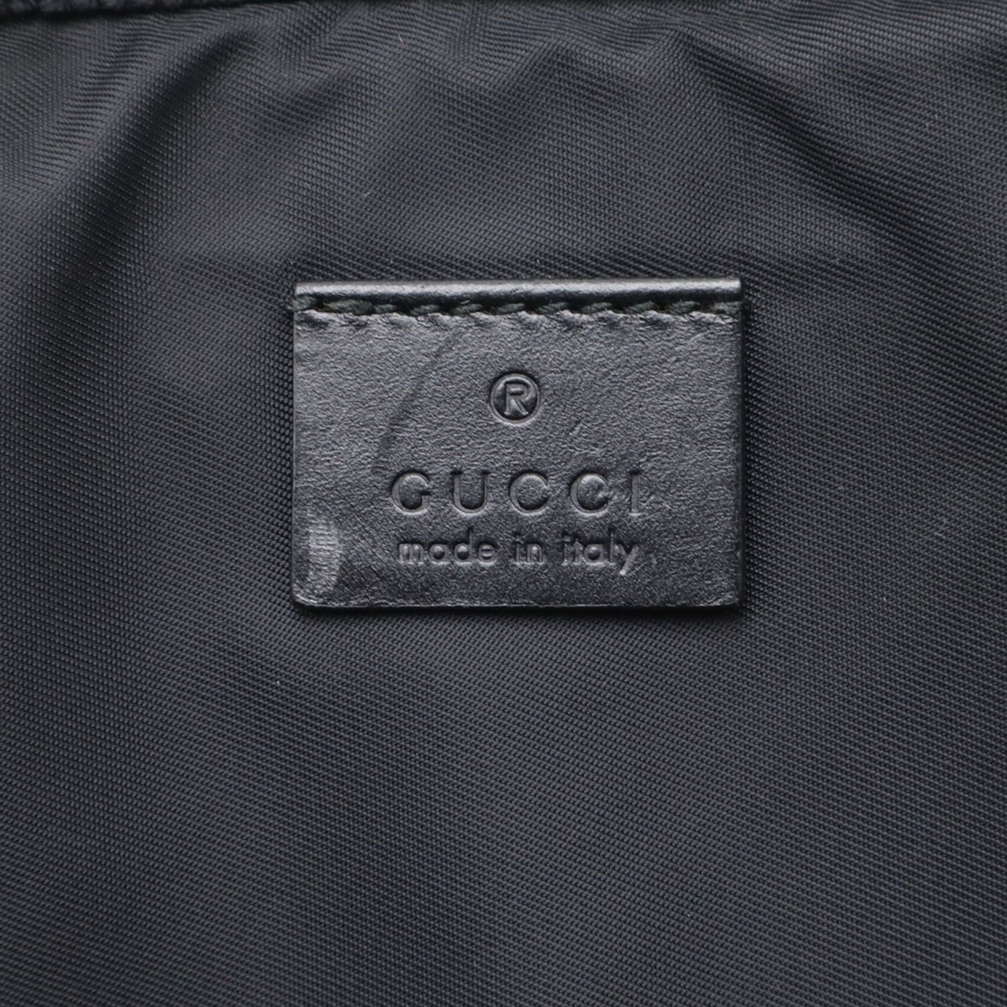 Gucci GUCCI Tiger Embroidered Laptop Case/PC Case/Clutch Bag in Black Nylon Canvas (Product Code: 473884) Size ONE SIZE - 8 Thumbnail