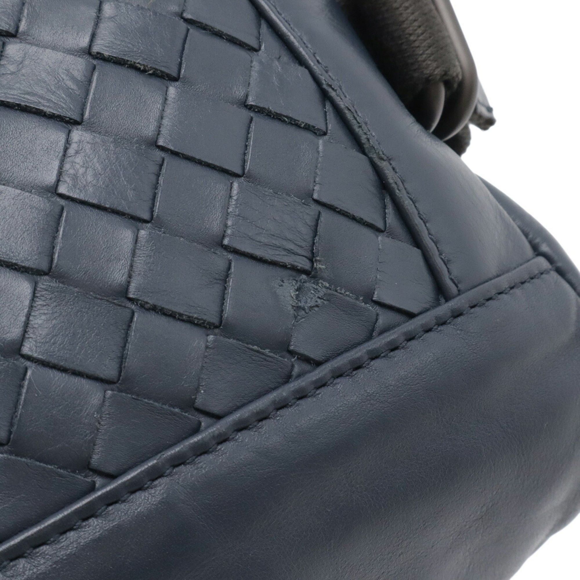 Bottega Veneta BOTTEGA VENETA Intrecciato Leather Bag, Waist Hip Navy Blue Leather, 368899 Size ONE SIZE - 5 Thumbnail