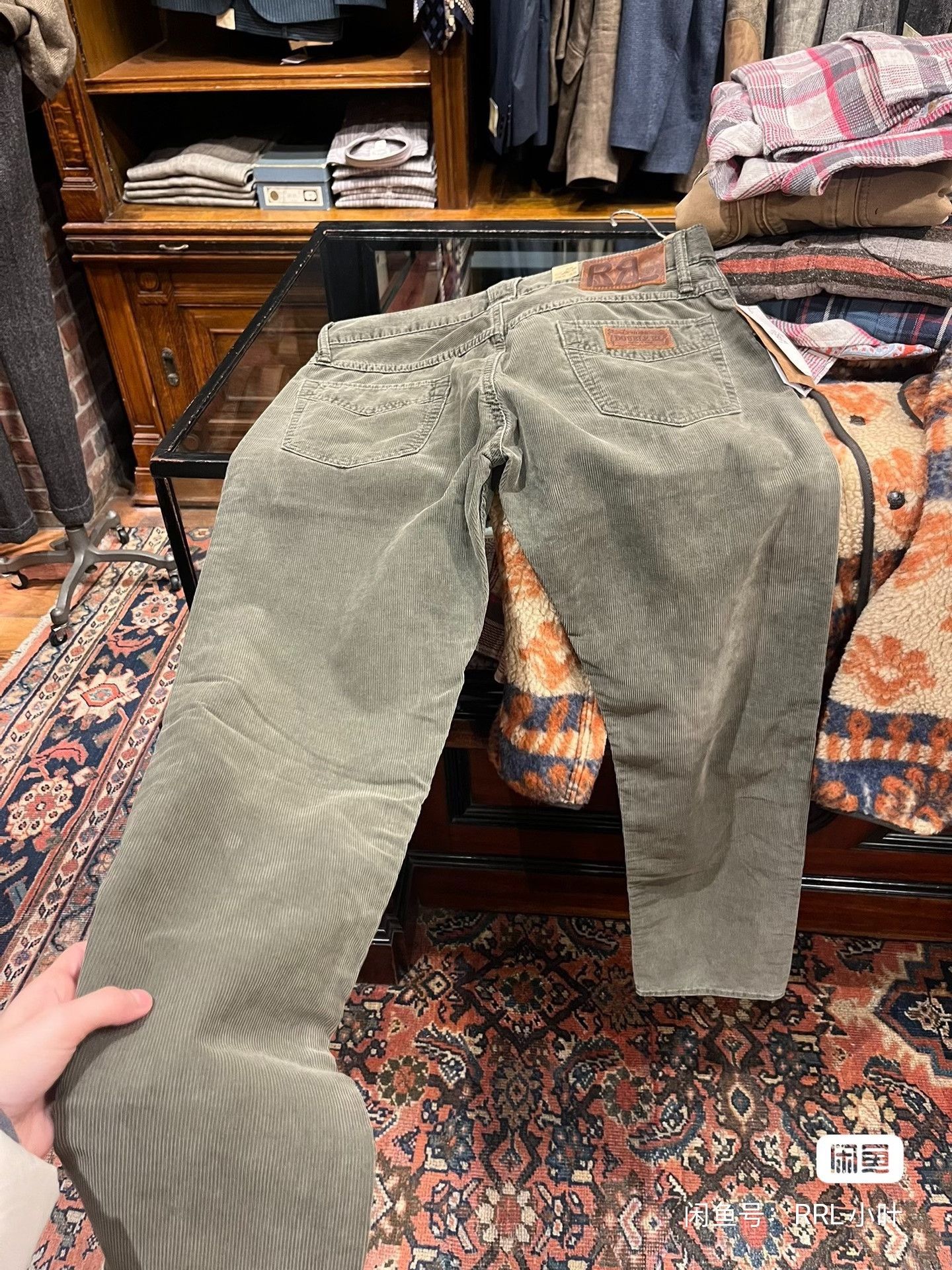 RRL Ralph Lauren RRL Ralph Lauren Green Corduroy Pants 30 Size US 30 / EU 46 - 4 Thumbnail