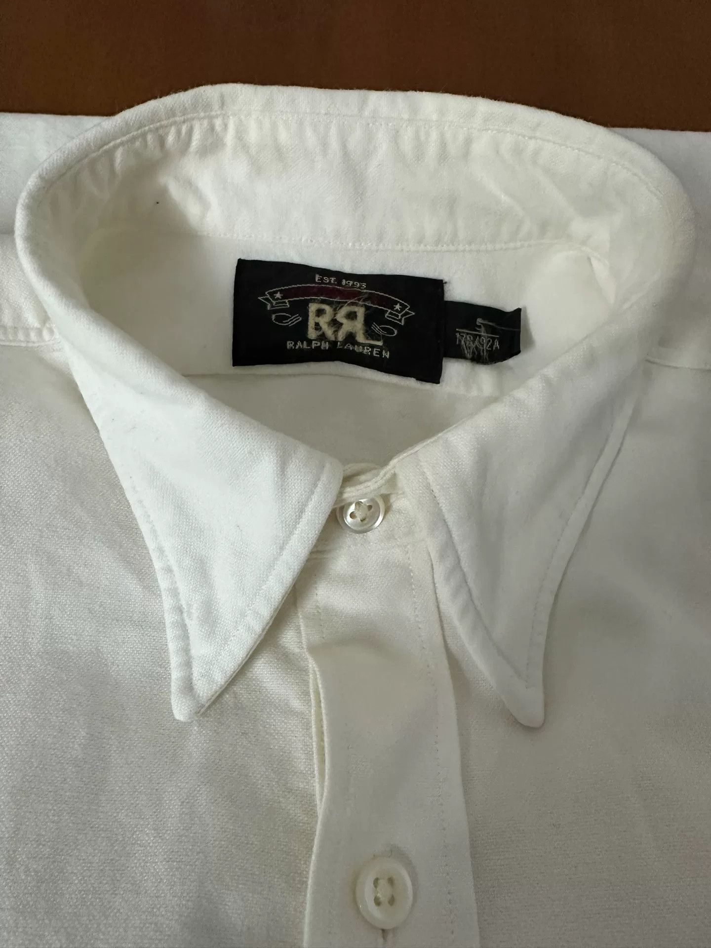 RRL Ralph Lauren RRL White Cotton Shirt Size US S / EU 44-46 / 1 - 3 Thumbnail