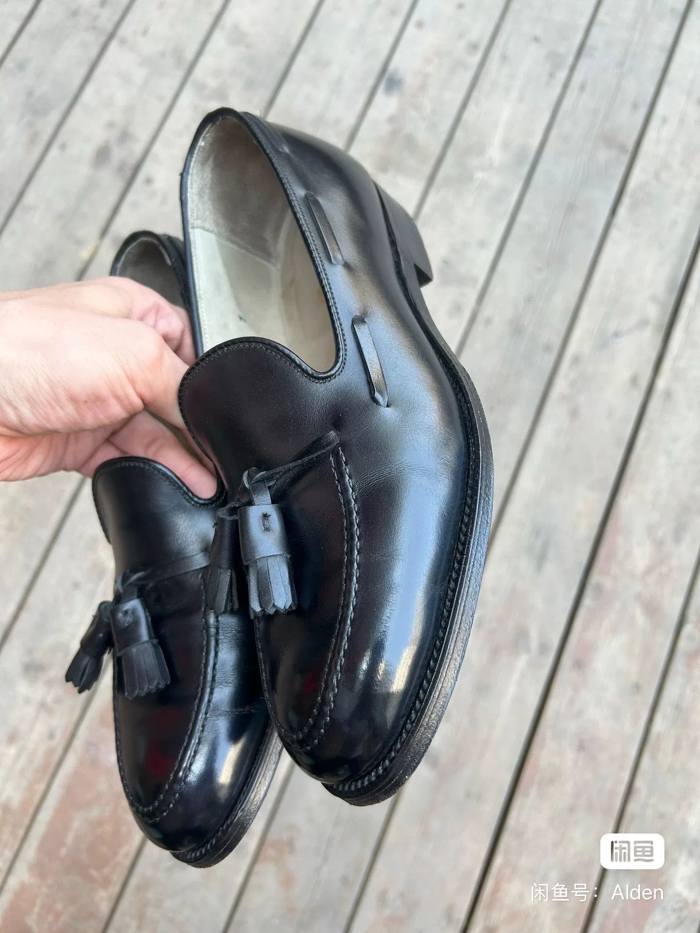 Alden Alden Black Tassel Loafers A Last Size US 6.5 / EU 39-40 - 2 Thumbnail