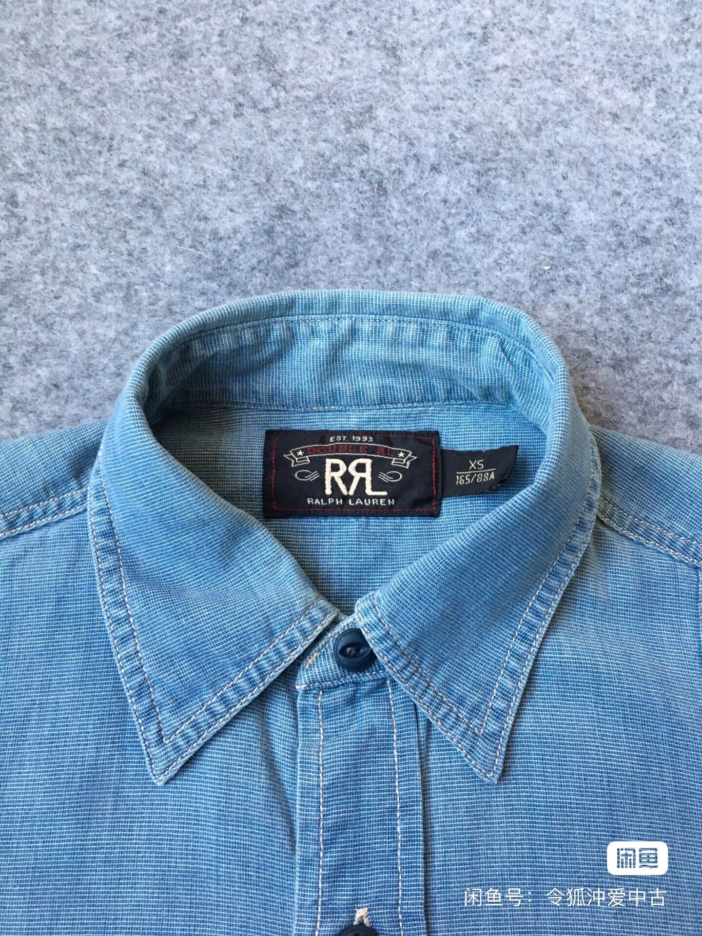 RRL Ralph Lauren Double RL RRL Chambray Denim Shirt Size US XS / EU 42 / 0 - 4 Thumbnail