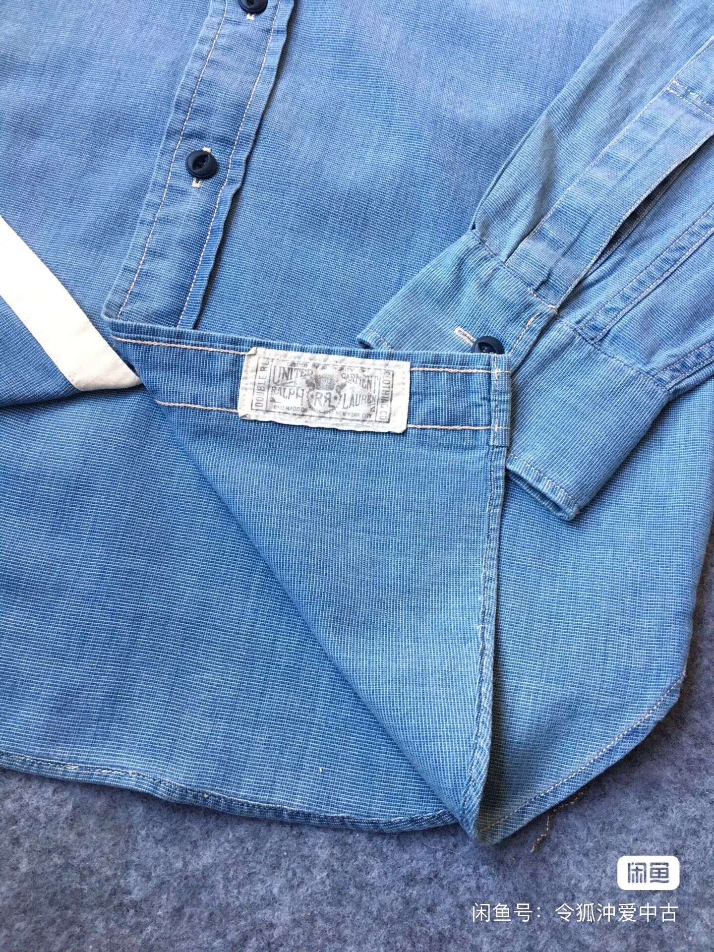 RRL Ralph Lauren Double RL RRL Chambray Denim Shirt Size US XS / EU 42 / 0 - 3 Thumbnail