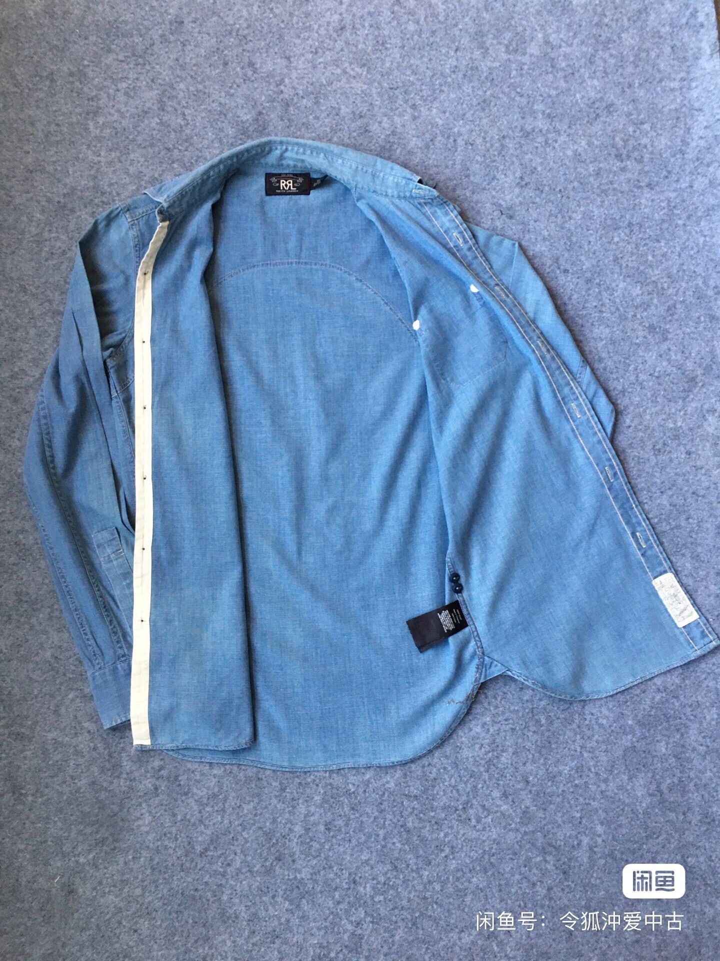 RRL Ralph Lauren Double RL RRL Chambray Denim Shirt Size US XS / EU 42 / 0 - 6 Thumbnail