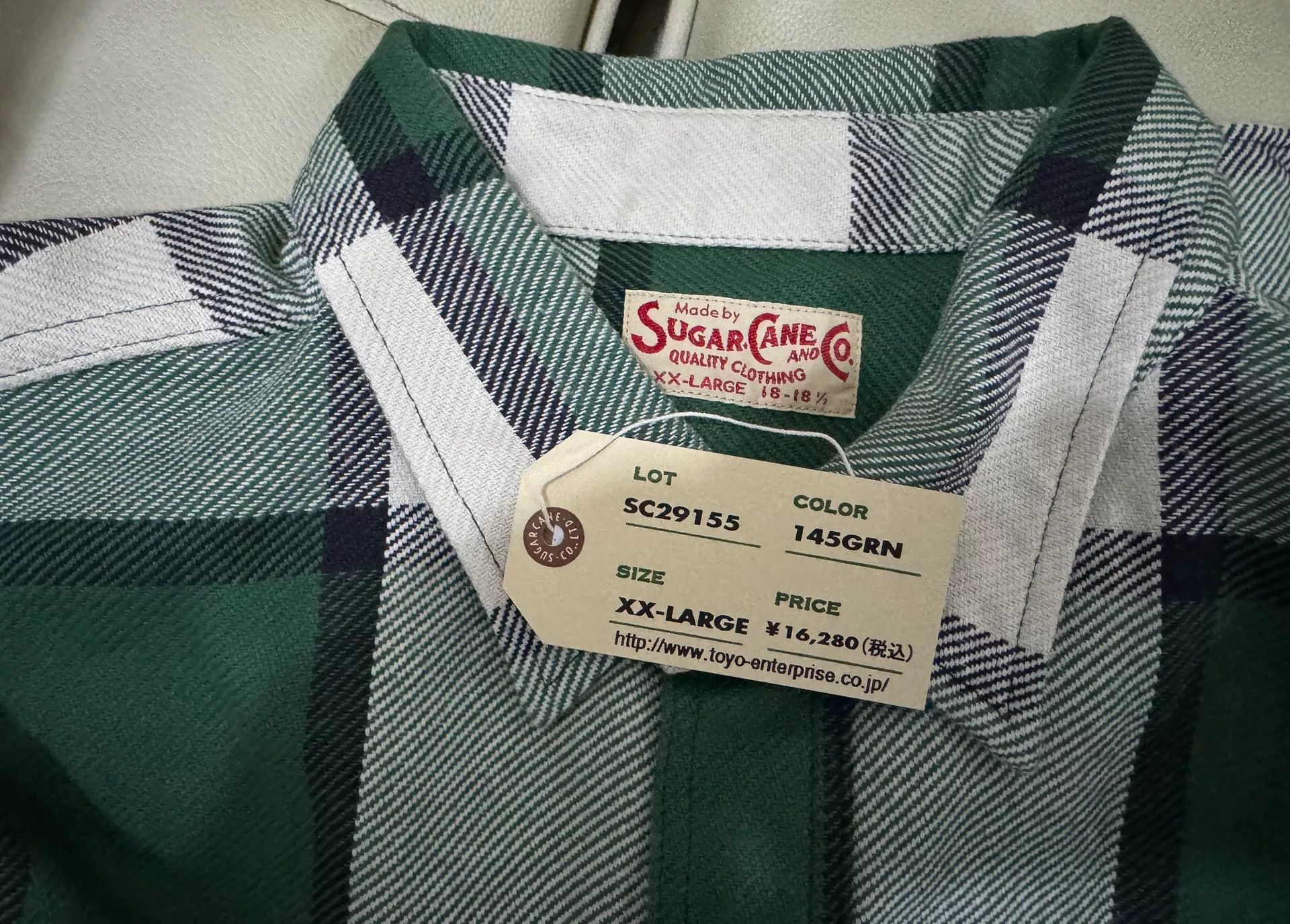 Sugar Cane Sugar Cane Retro Plaid Work Shirt Size US XXL / EU 58 / 5 - 4 Thumbnail