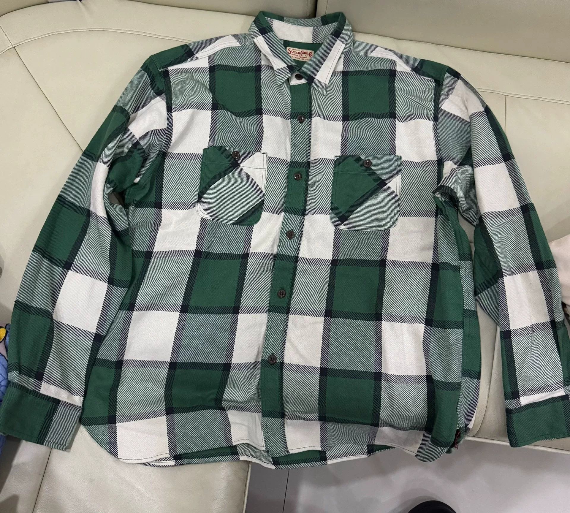 Sugar Cane Sugar Cane Retro Plaid Work Shirt Size US XXL / EU 58 / 5 - 3 Thumbnail