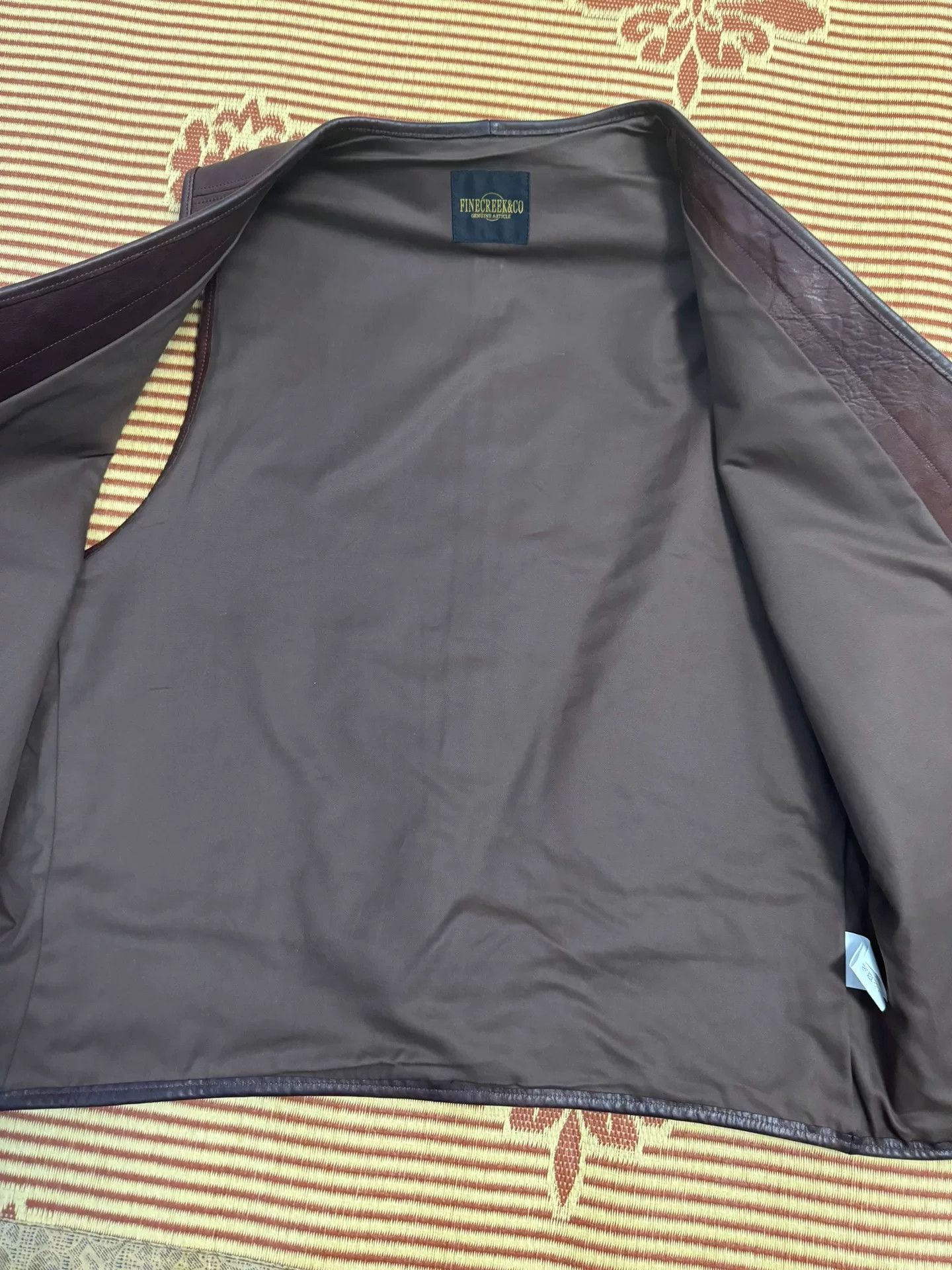 Fine Creek Fine Creek Leather Vest Size US XS / EU 42 / 0 - 4 Thumbnail