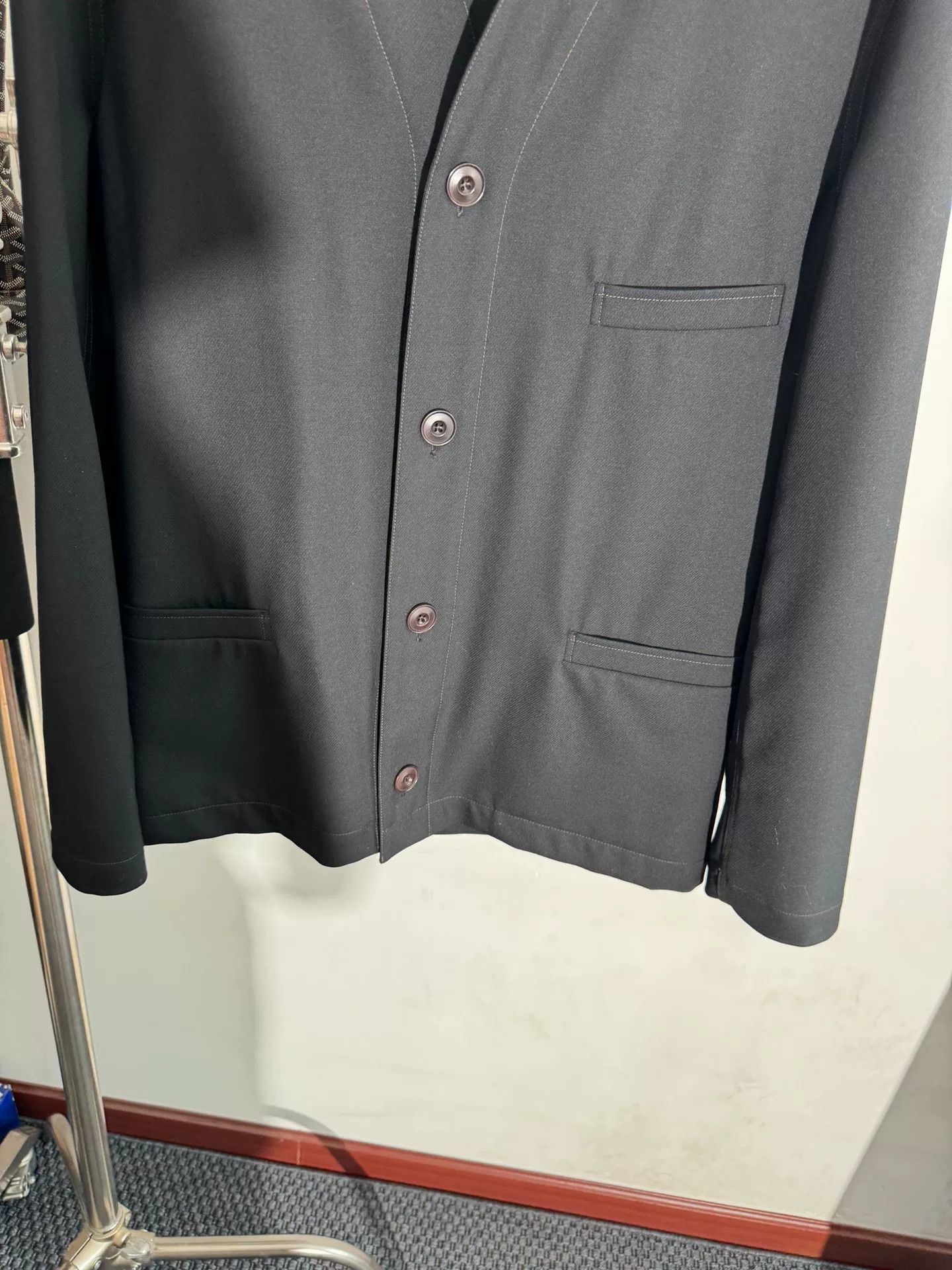 Lemaire Lemaire 19AW Collarless Blazer Size US S / EU 44-46 / 1 - 3 Thumbnail