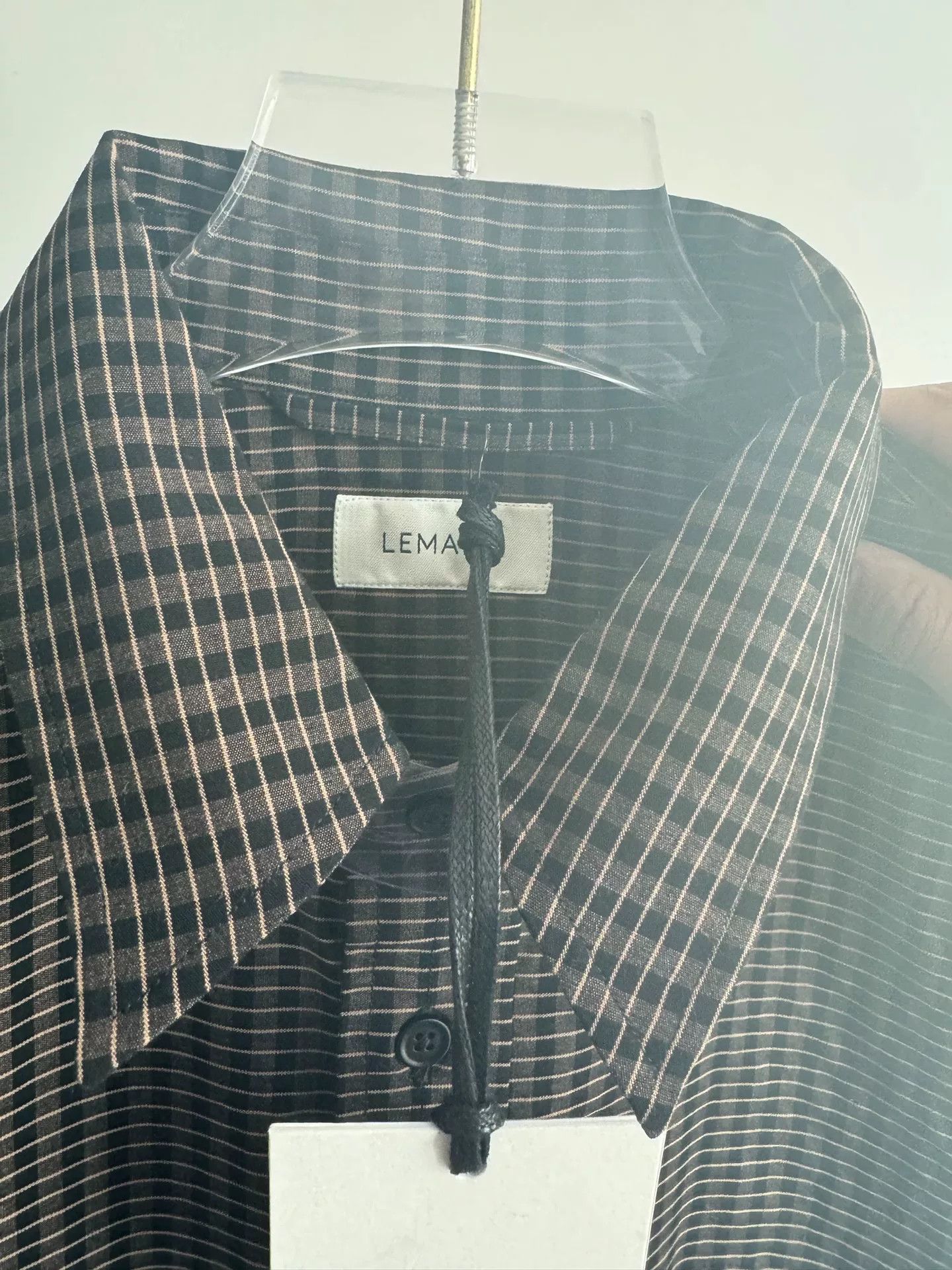 Lemaire Lemaire 19ss Check Long-Sleeve Shirt Size US S / EU 44-46 / 1 - 5 Thumbnail