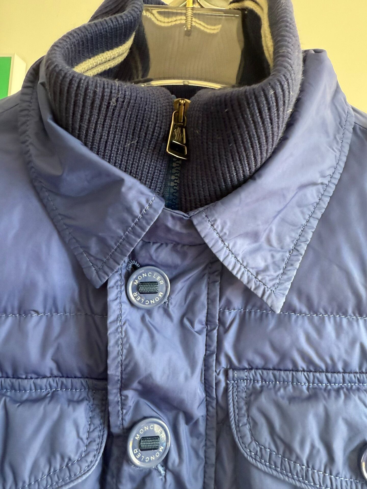Moncler Moncler Blue Down Jacket Size US L / EU 52-54 / 3 - 3 Thumbnail