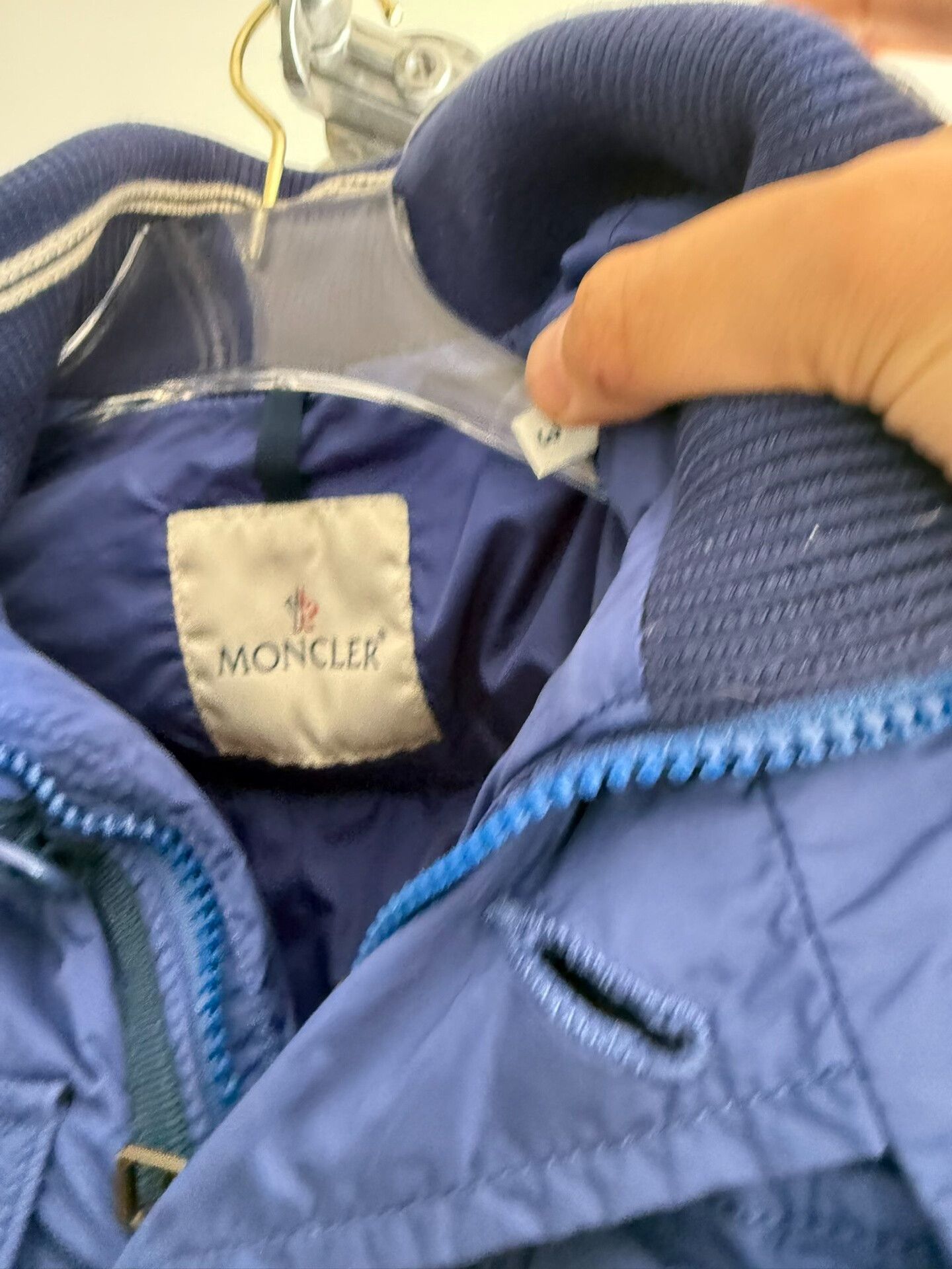 Moncler Moncler Blue Down Jacket Size US L / EU 52-54 / 3 - 6 Thumbnail