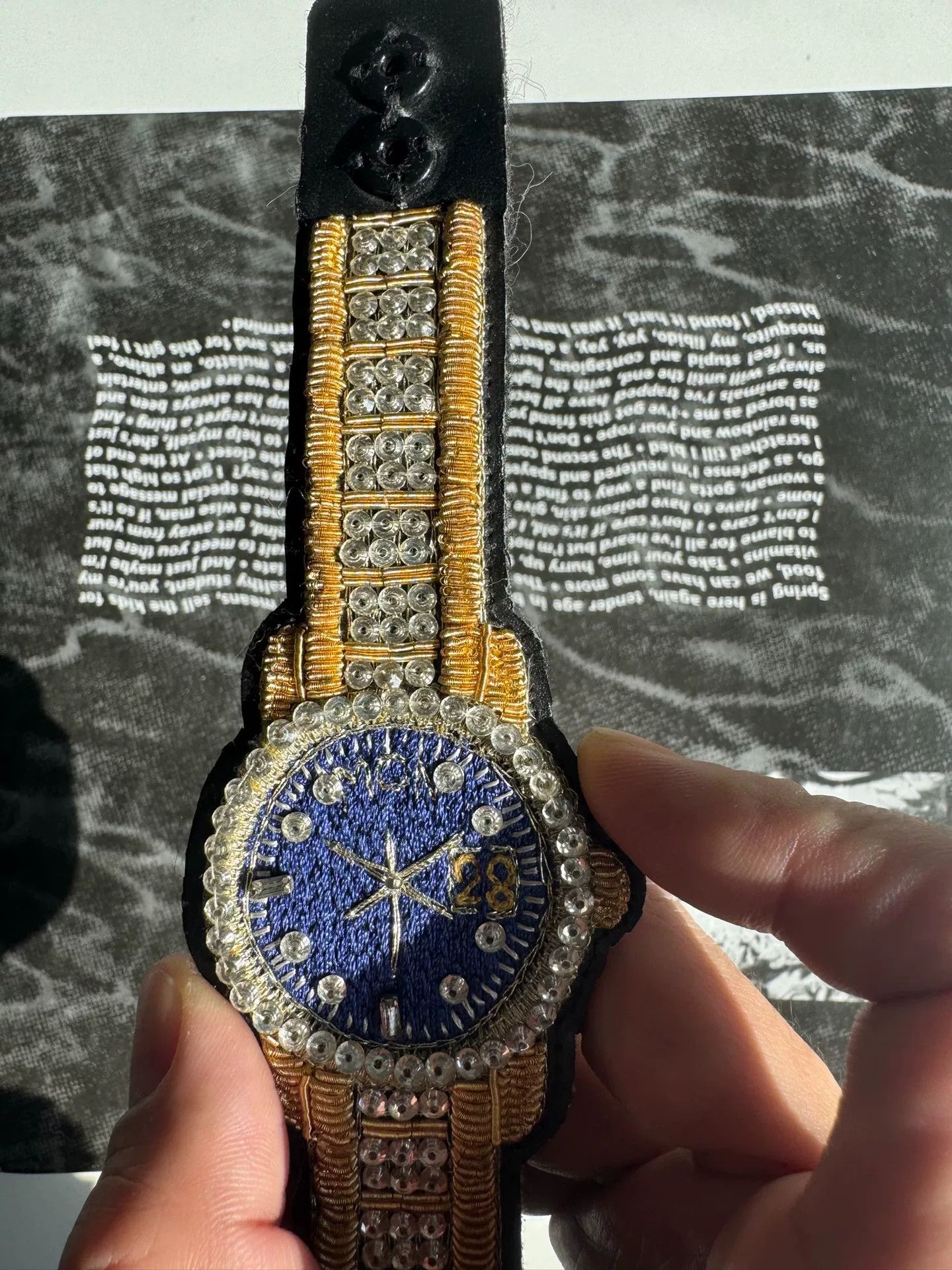 Walter Van Beirendonck Walter Van Beirendonck Gold Diamond Watch Bracelet Size ONE SIZE - 2 Thumbnail