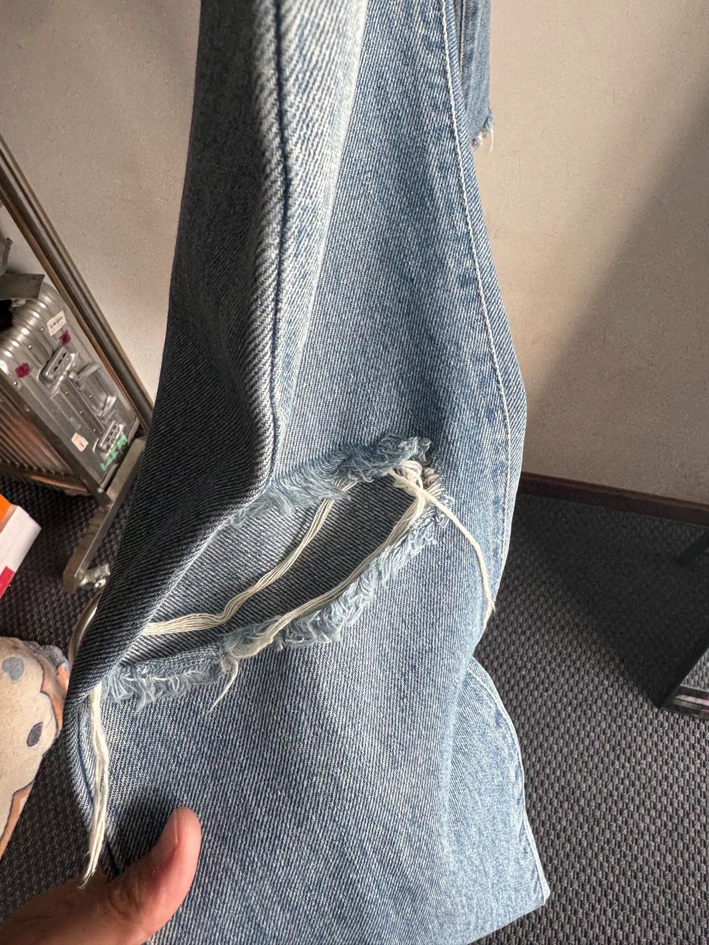 Saint Laurent Paris SLP Distressed Ripped Jeans Size US 31 - 4 Thumbnail