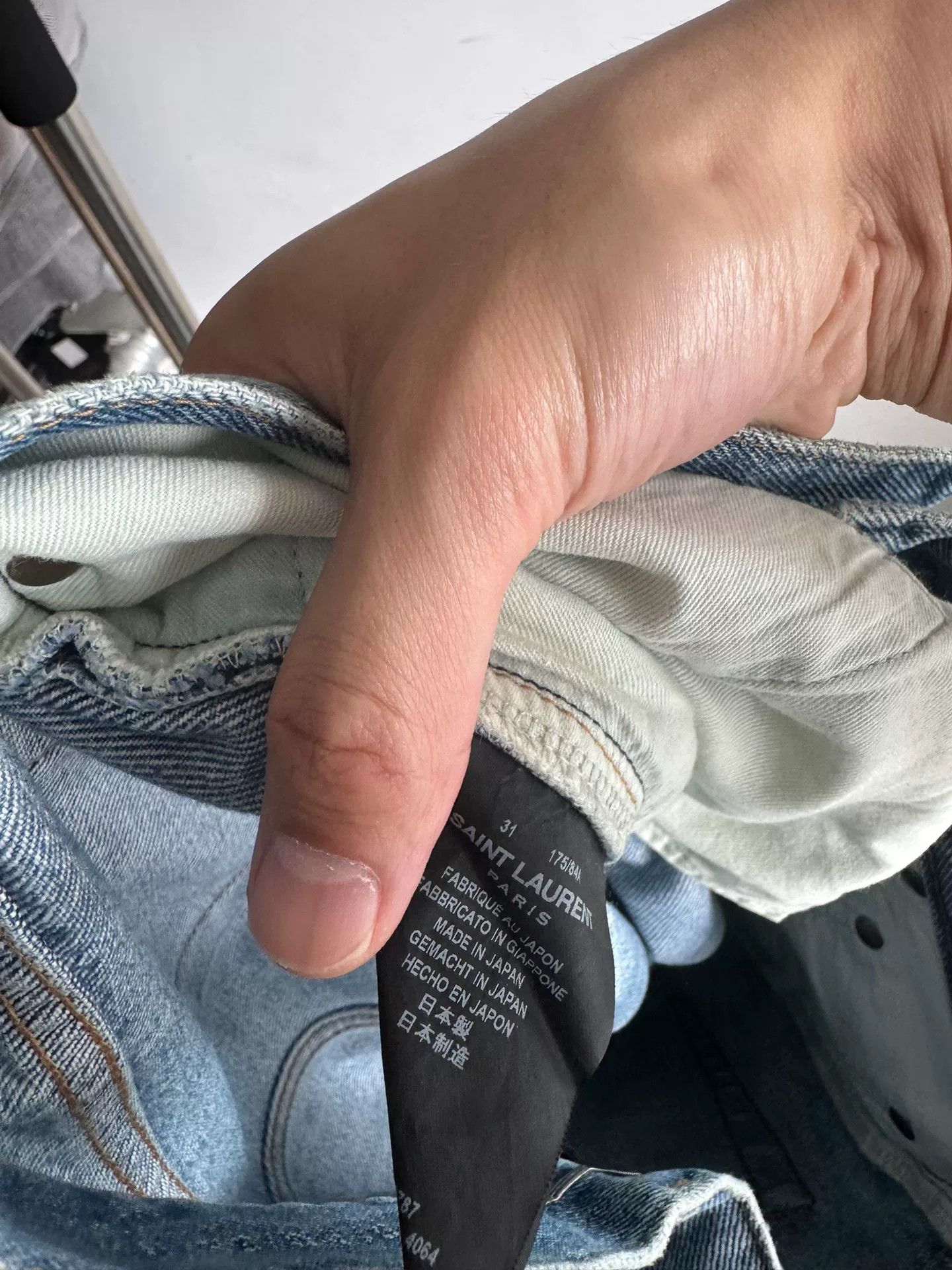 Saint Laurent Paris SLP Distressed Ripped Jeans Size US 31 - 5 Thumbnail