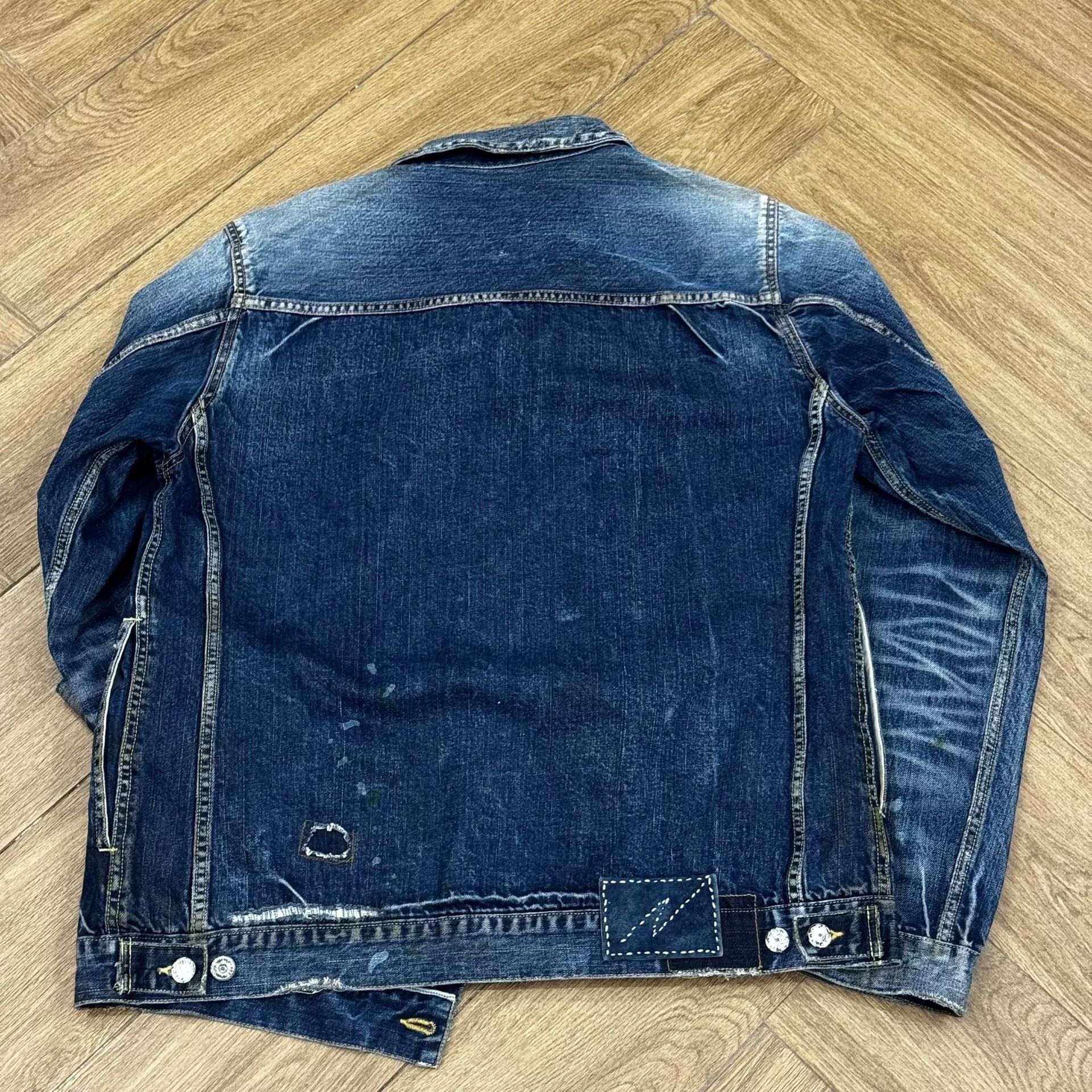 Visvim VISVIM 21SS 101 Distressed Denim Jacket Size US XL / EU 56 / 4 - 6 Thumbnail