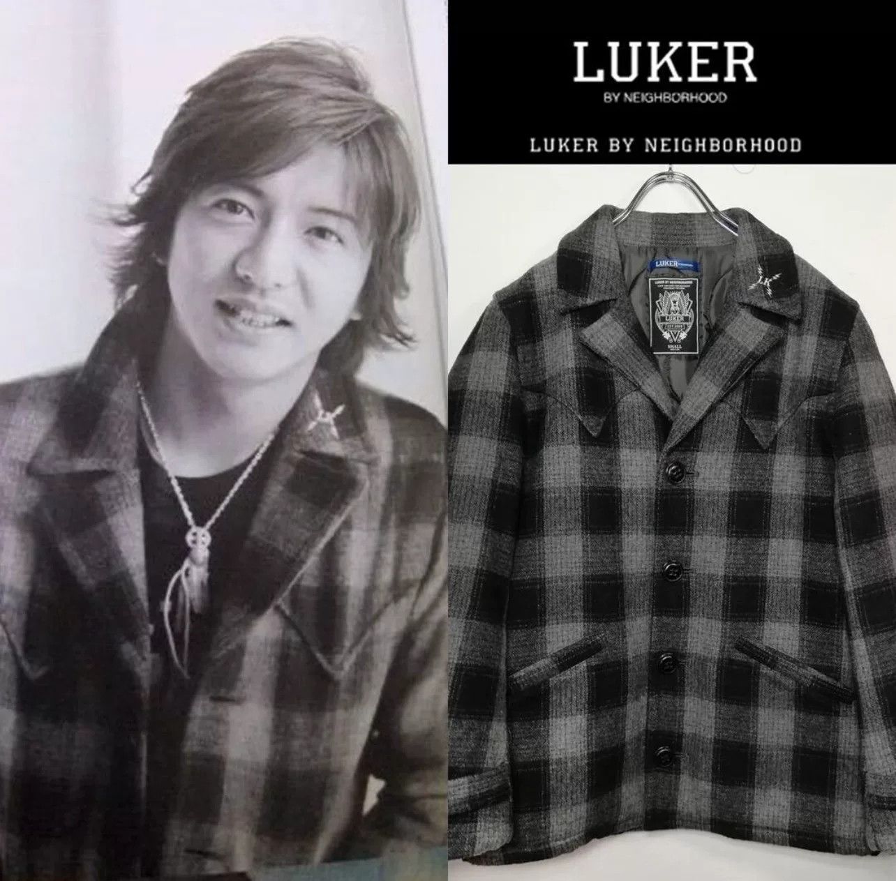 Neighborhood Neighborhood Luker Wool Check Coat Size US L / EU 52-54 / 3 - 7 Thumbnail