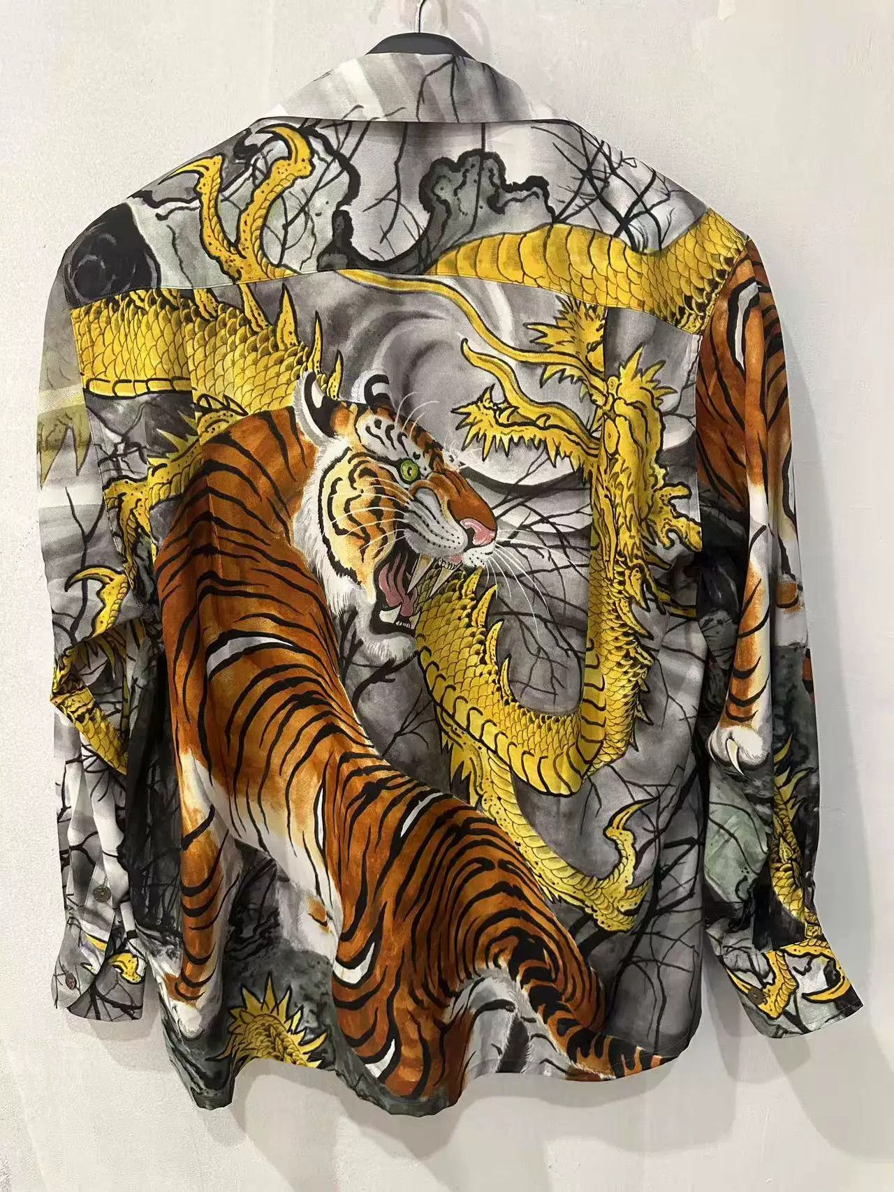 Wacko Maria WACKO MARIA Dragon Tiger Hawaiian Long Sleeve Shirt XL Size US XL / EU 56 / 4 - 2 Thumbnail
