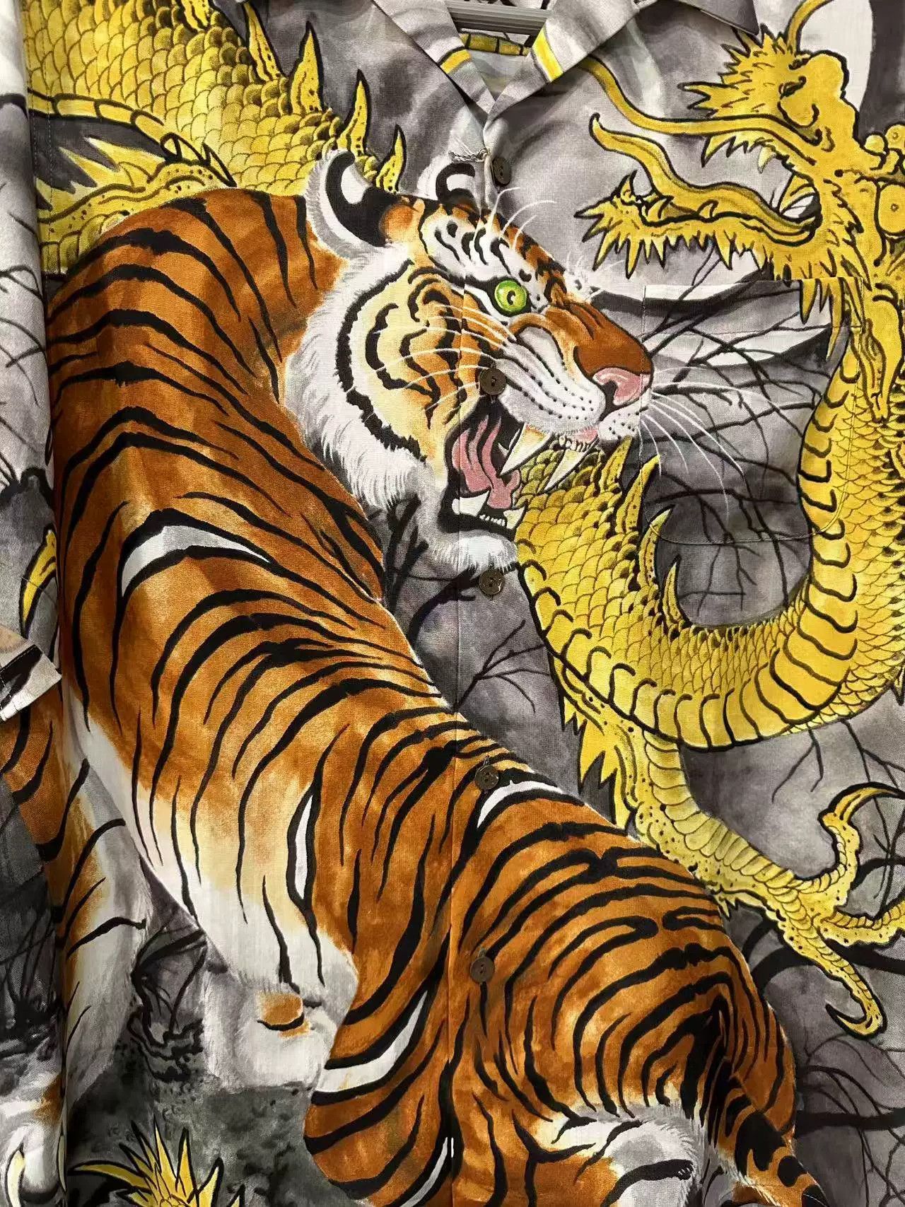 Wacko Maria WACKO MARIA Dragon Tiger Hawaiian Shirt Size US XL / EU 56 / 4 - 3 Thumbnail