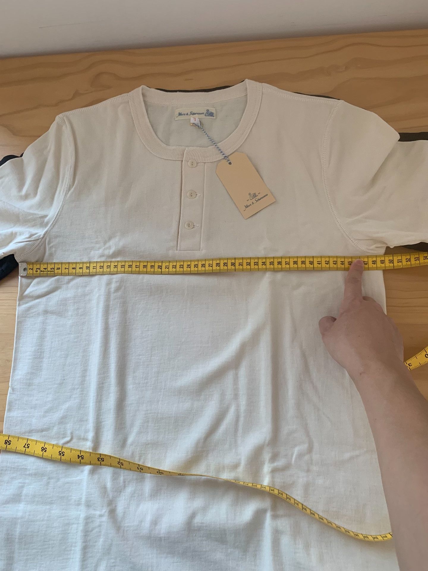 Merz B. Schwanen Merz b. Schwanen Henley Short Sleeve Size US S / EU 44-46 / 1 - 7 Thumbnail