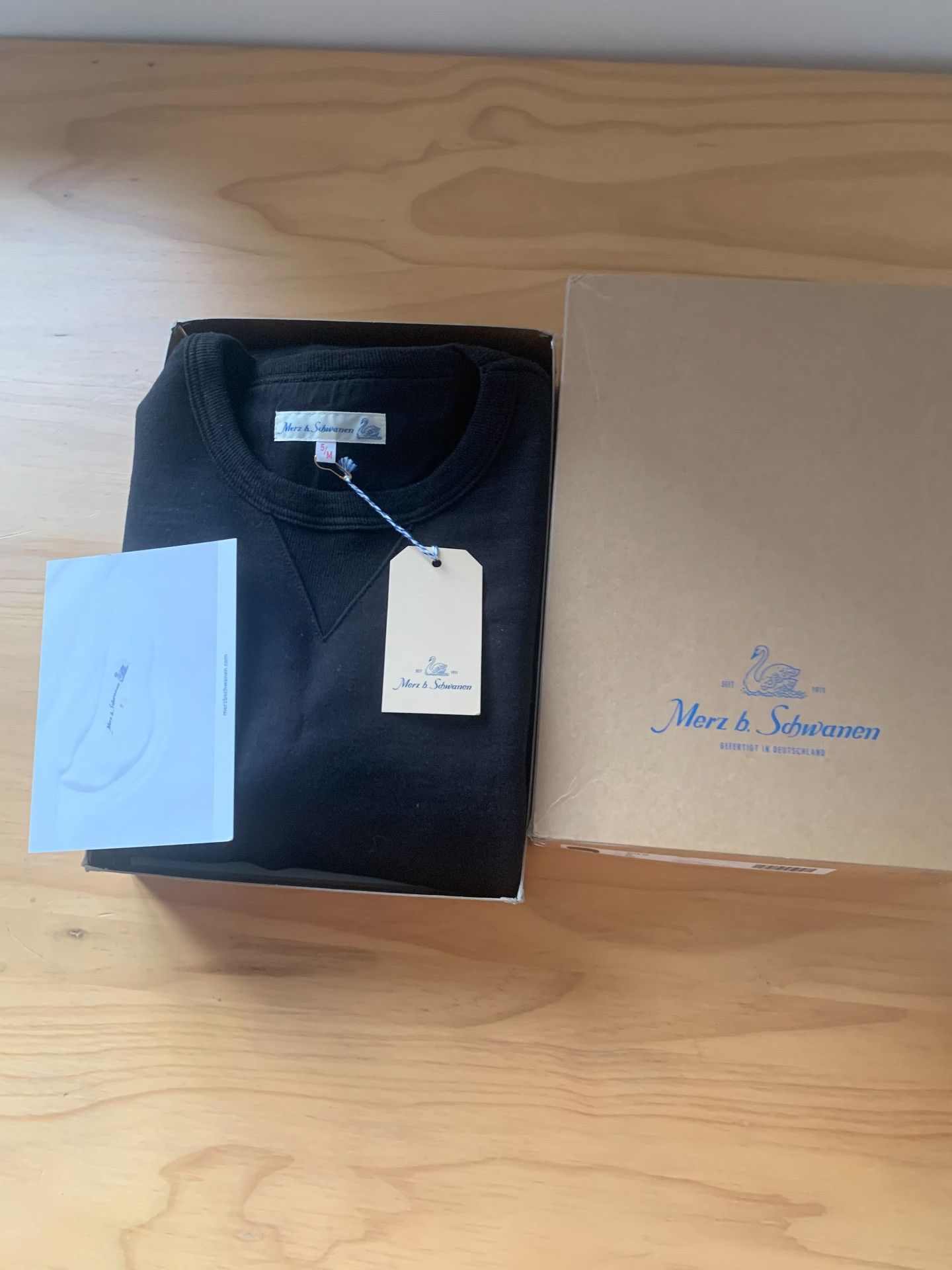 Merz B. Schwanen merz.b.schwanen 3s48 Organic Cotton Sweatshirt Size US M / EU 48-50 / 2 - 2 Thumbnail