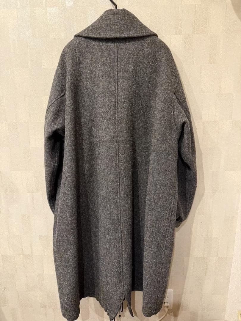 SOSHIOTSUKI SOSHIOTSUKI 23AW Leather Panel Wool Coat Size US S / EU 44-46 / 1 - 2 Thumbnail