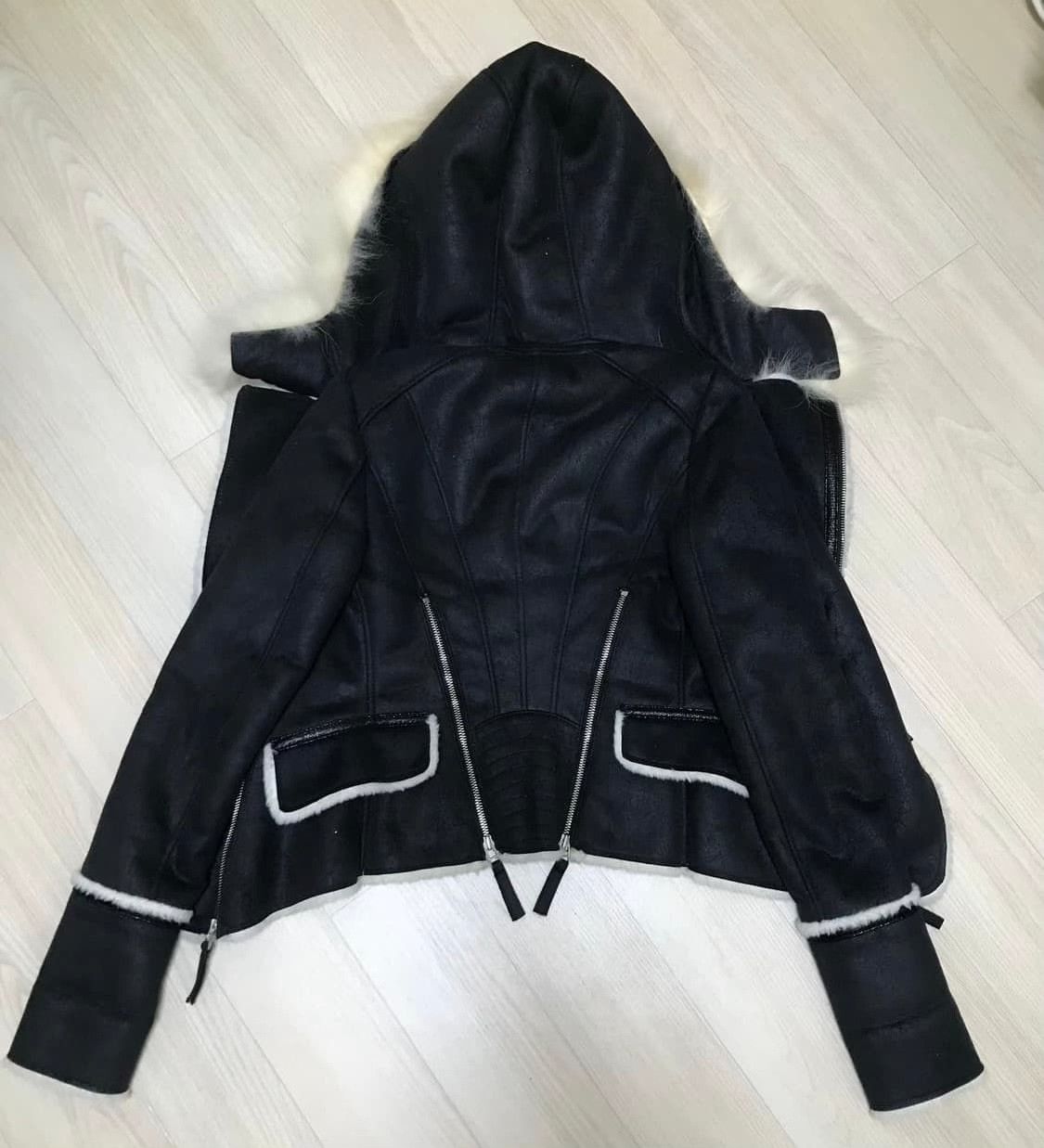 Vintage Vintage Moschino Wool Leather Jacket Size M / US 6-8 / IT 42-44 - 5 Thumbnail