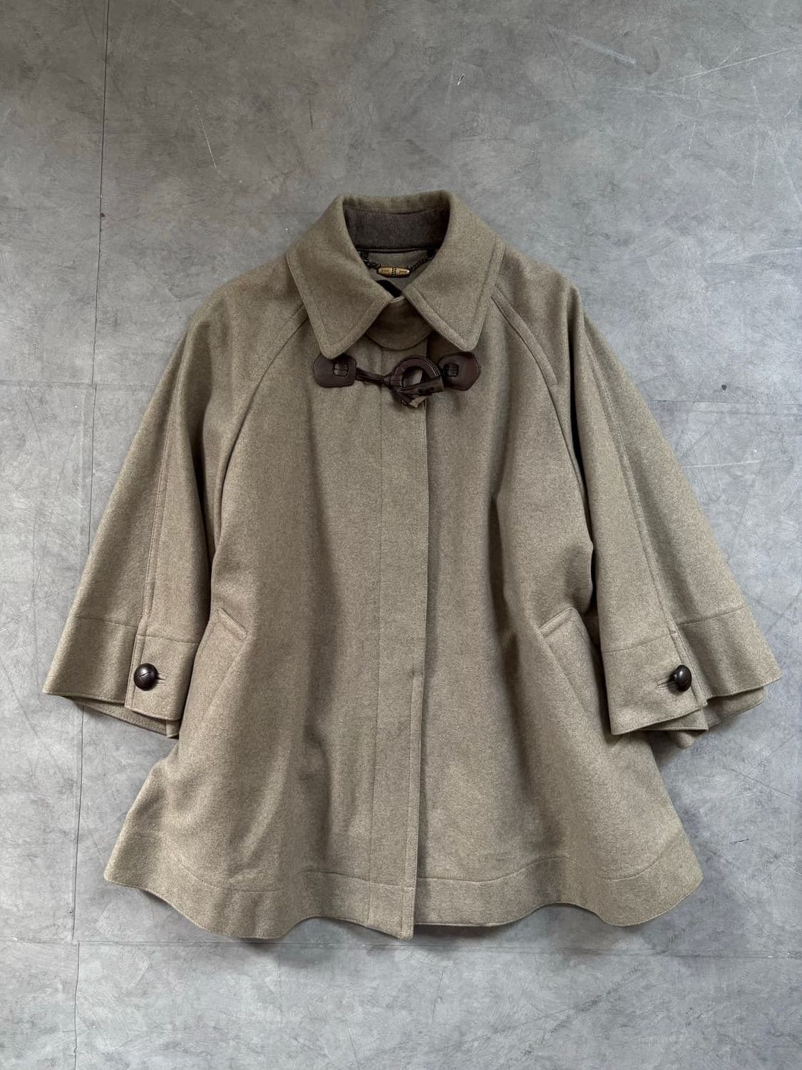 Vintage Vintage Saddle Buckle Wool Coat Size M / US 6-8 / IT 42-44 - 2 Thumbnail