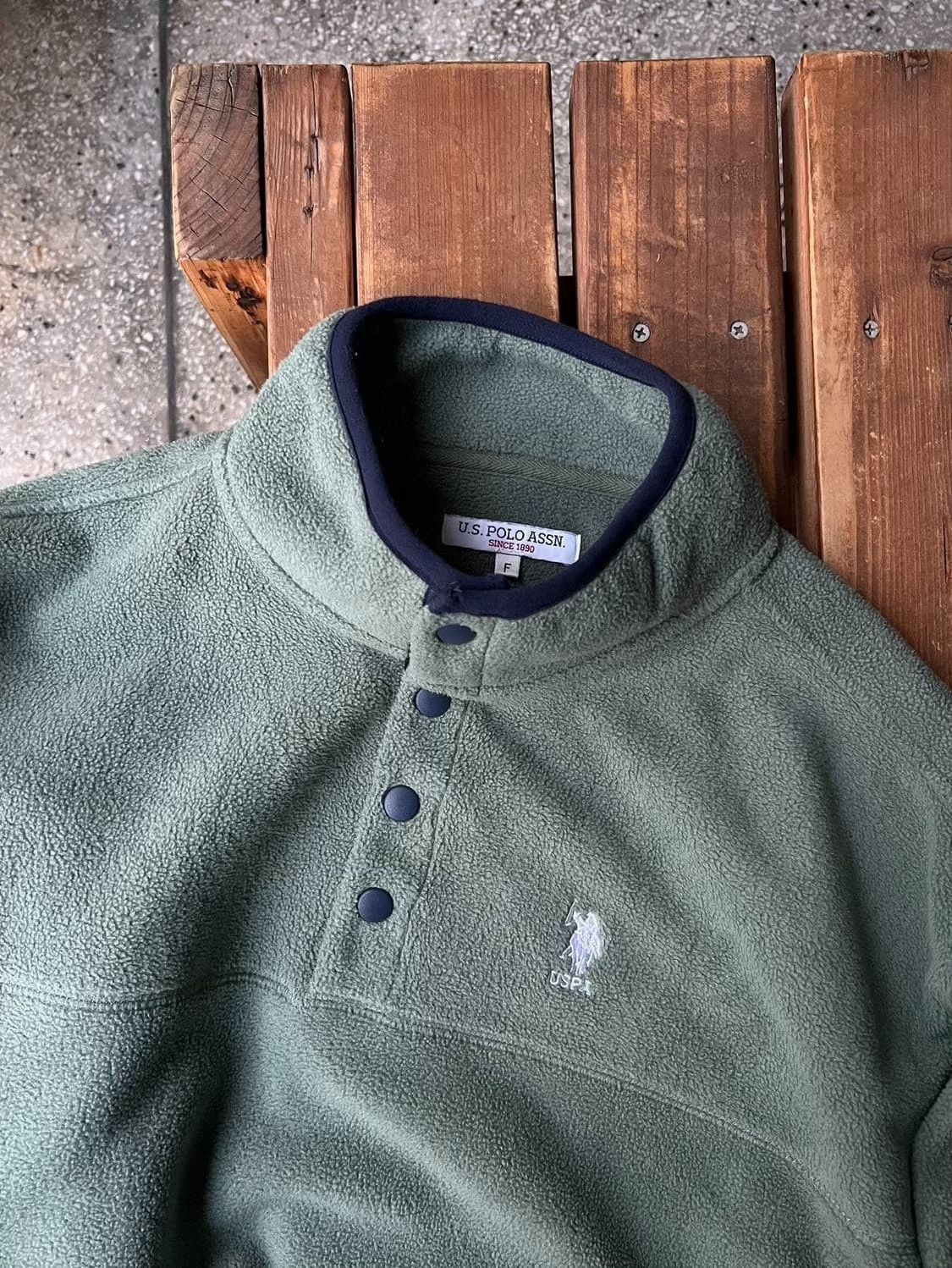 Vintage Polo Vintage Fleece Jacket Size US M / EU 48-50 / 2 - 2 Thumbnail