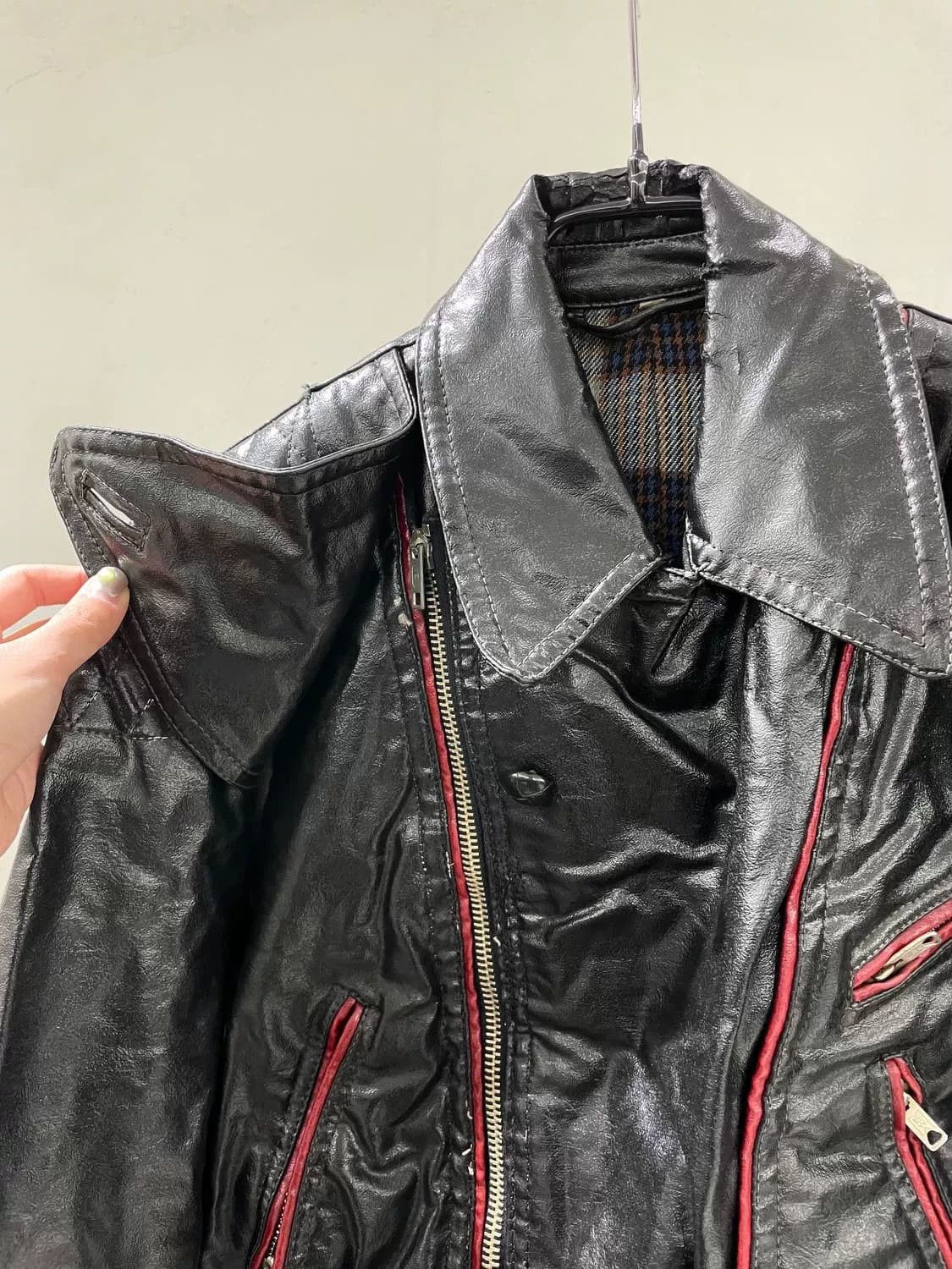 Vintage Vintage 90s Leather Biker Jacket Size US M / EU 48-50 / 2 - 5 Thumbnail