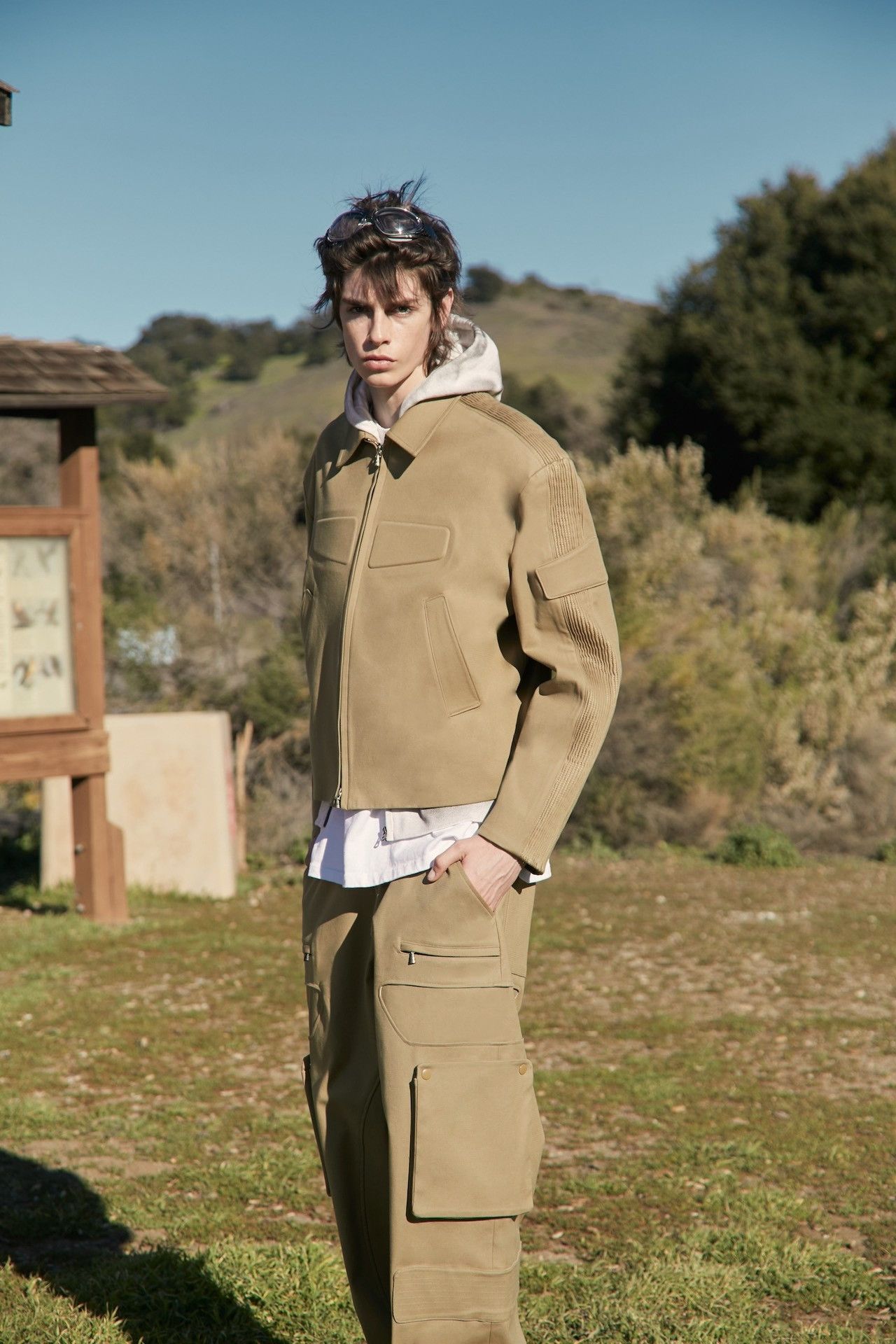 Vintage Beige Armor Bomber Jacket Size US M / EU 48-50 / 2 - 6 Thumbnail